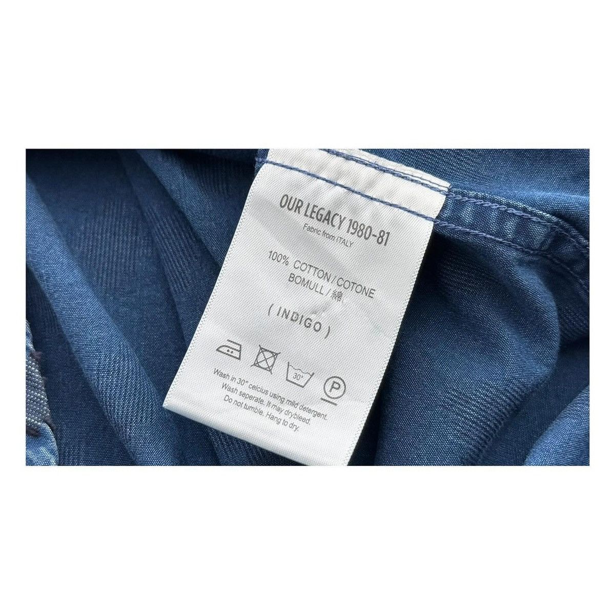 Our Legacy Our Legacy Indigo Shirt Size US M / EU 48-50 / 2 - 8 Thumbnail