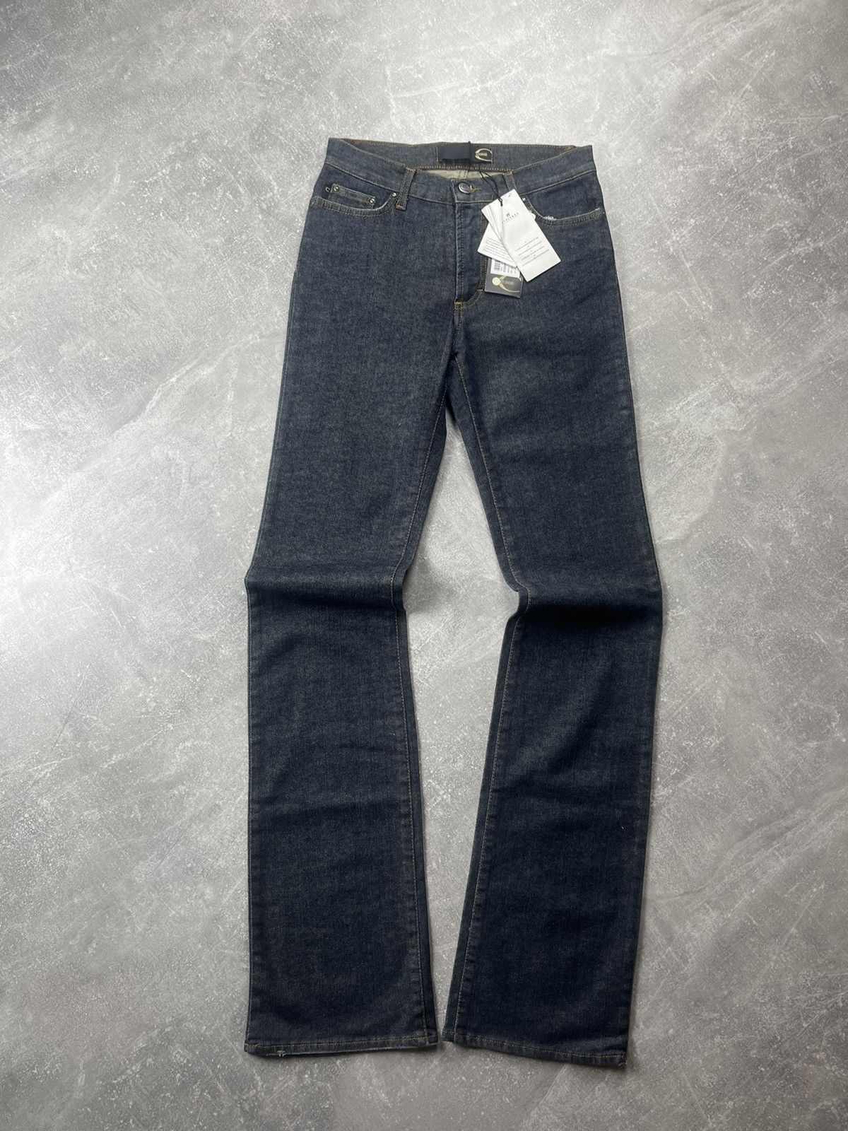 Just Cavalli Just Cavalli Flared Boot Cut Dark Blue Gradient Denim Jeans Size 27" / US 4 / IT 40 - 6 Thumbnail