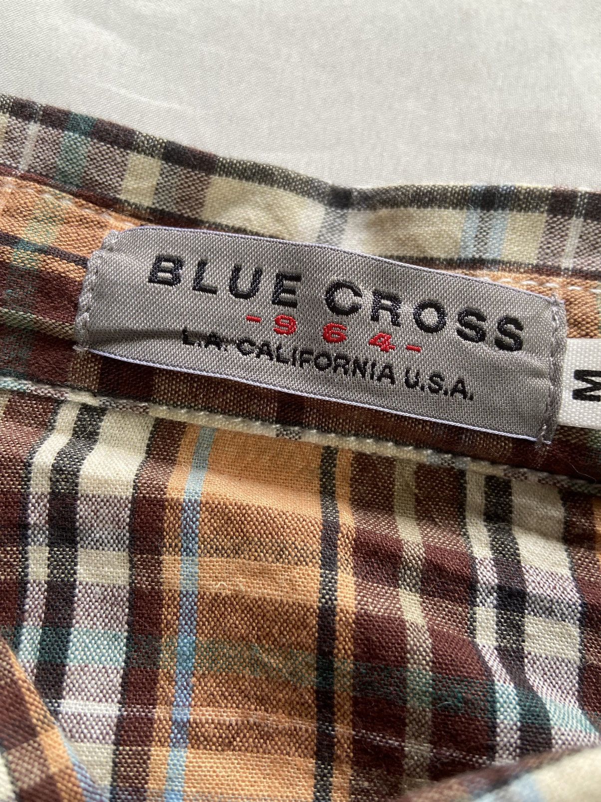 Japanese Brand BLUE CROSS BIG HOLIDAY BUTTON UP SHIRT Size US M / EU 48-50 / 2 - 8 Thumbnail