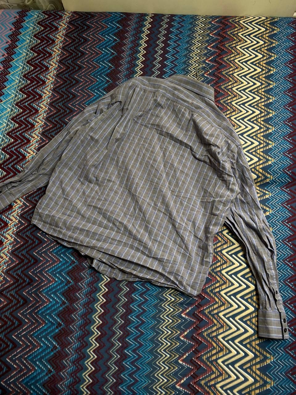 Vintage × Yves Saint Laurent Yves Saint Laurent YSL Mens Long Sleeve Striped Shirt Size US XXL / EU 58 / 5 - 12 Thumbnail
