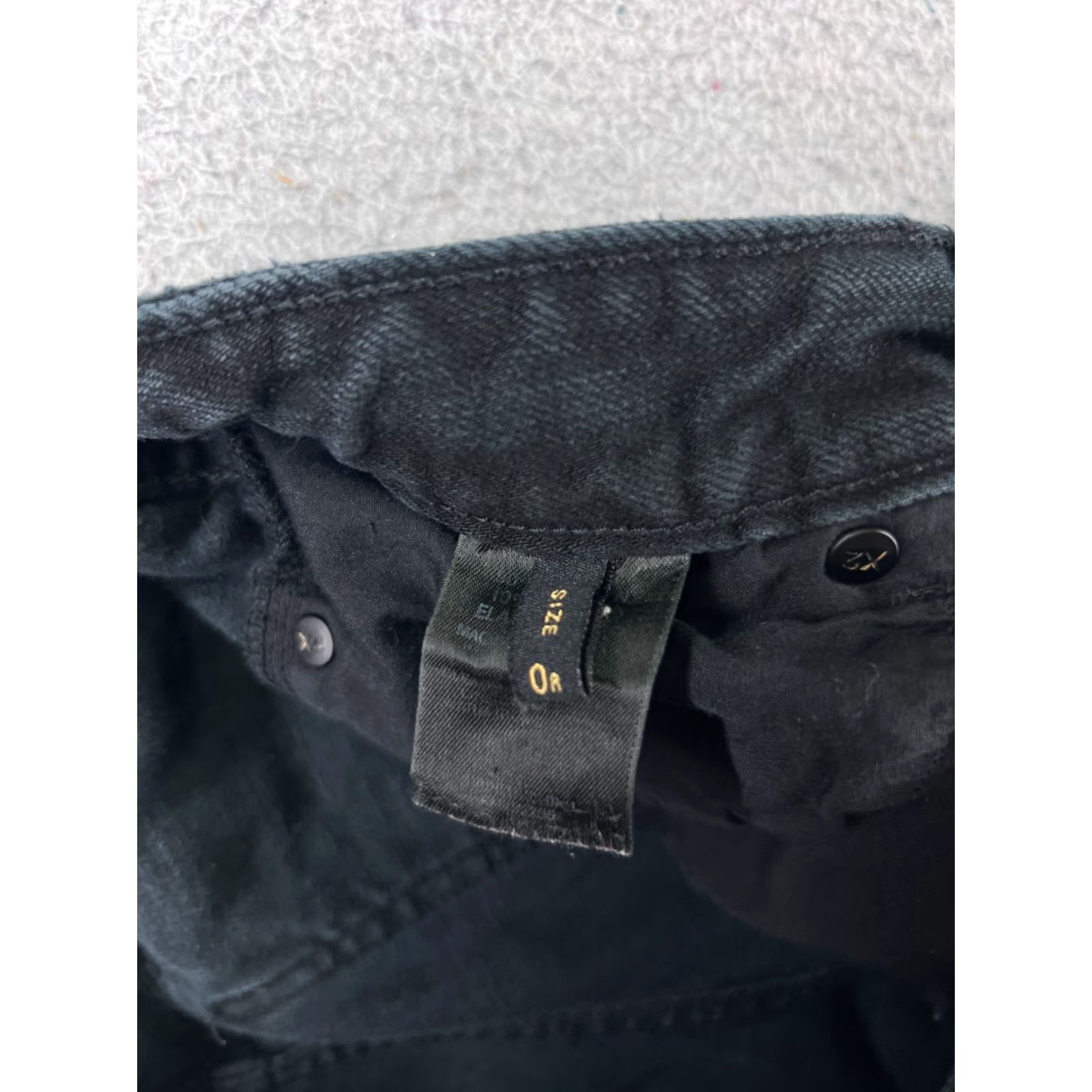 Express Express Jeans Womens 0 Black Denim Skinny 26x30 Low Rise 5-Pocket Cotton Blend Embroidered Western Womens Size 25" / US 0 / IT 36 - 7 Thumbnail