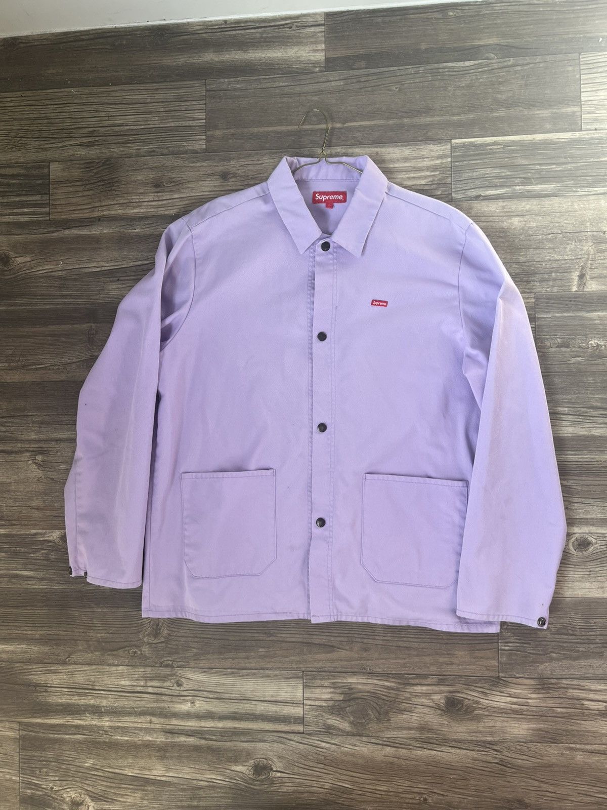 Supreme Pink Supreme Twill Jacket Size US L / EU 52-54 / 3 - 1 Thumbnail