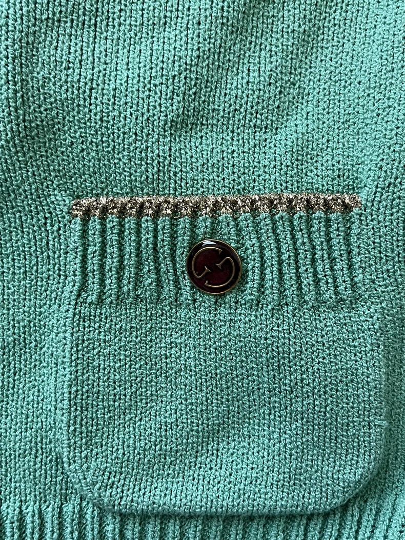 Gucci GUCCI FW22 Solid Crew Neck Single Breasted Long Sleeve Swe Size US XS / EU 42 / 0 - 3 Thumbnail
