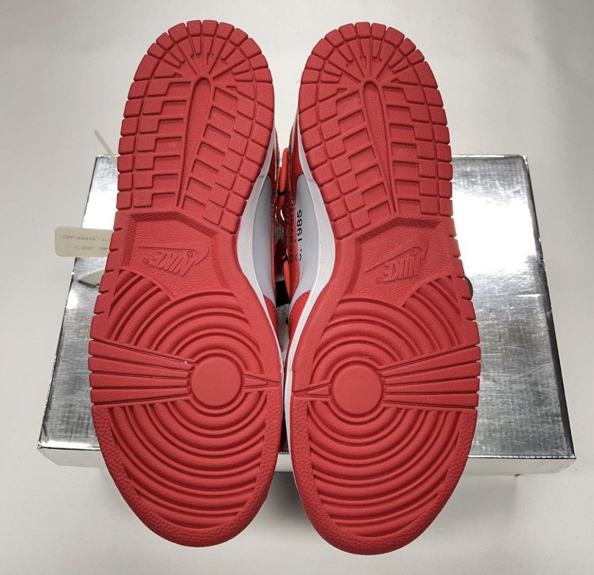 Nike × Off-White Nike off white dunk low unlv red Size US 11 / EU 44 - 4 Thumbnail