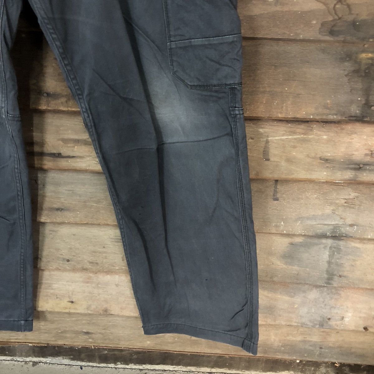 Japanese Brand DL Even River Dark Blue Cargo Multipocket Pants #S2780 Size US 35 - 9 Thumbnail