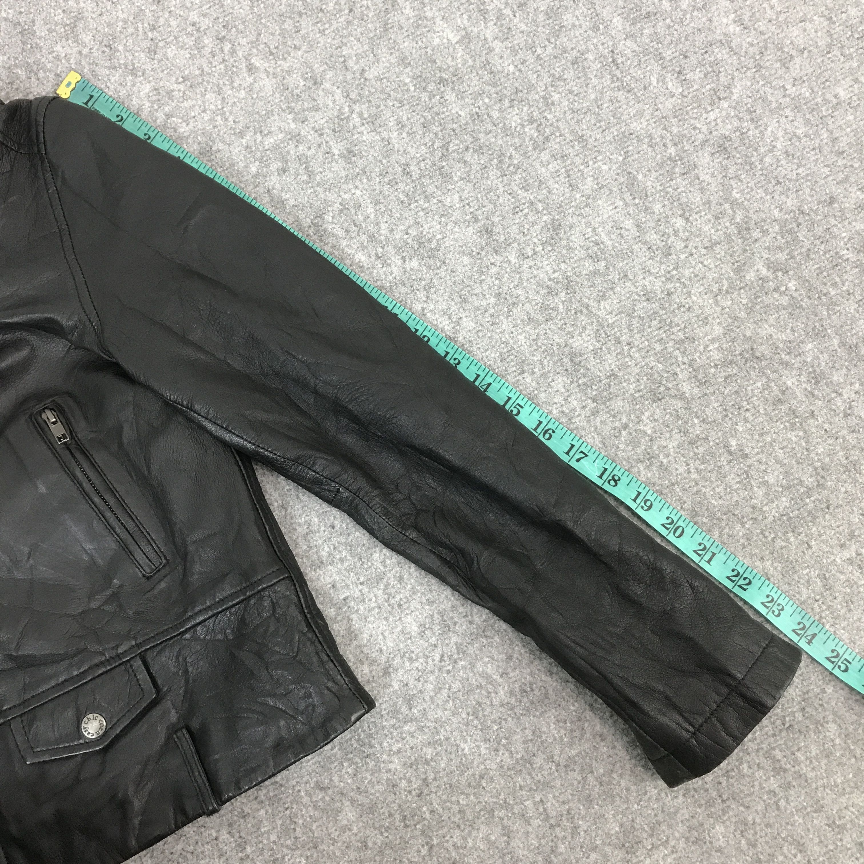 14th Addiction × If Six Was Nine × Japanese Brand COEN JAPAN DESIGN DOUBLE COLLAR LEATHER JACKET Size US XS / EU 42 / 0 - 12 Thumbnail