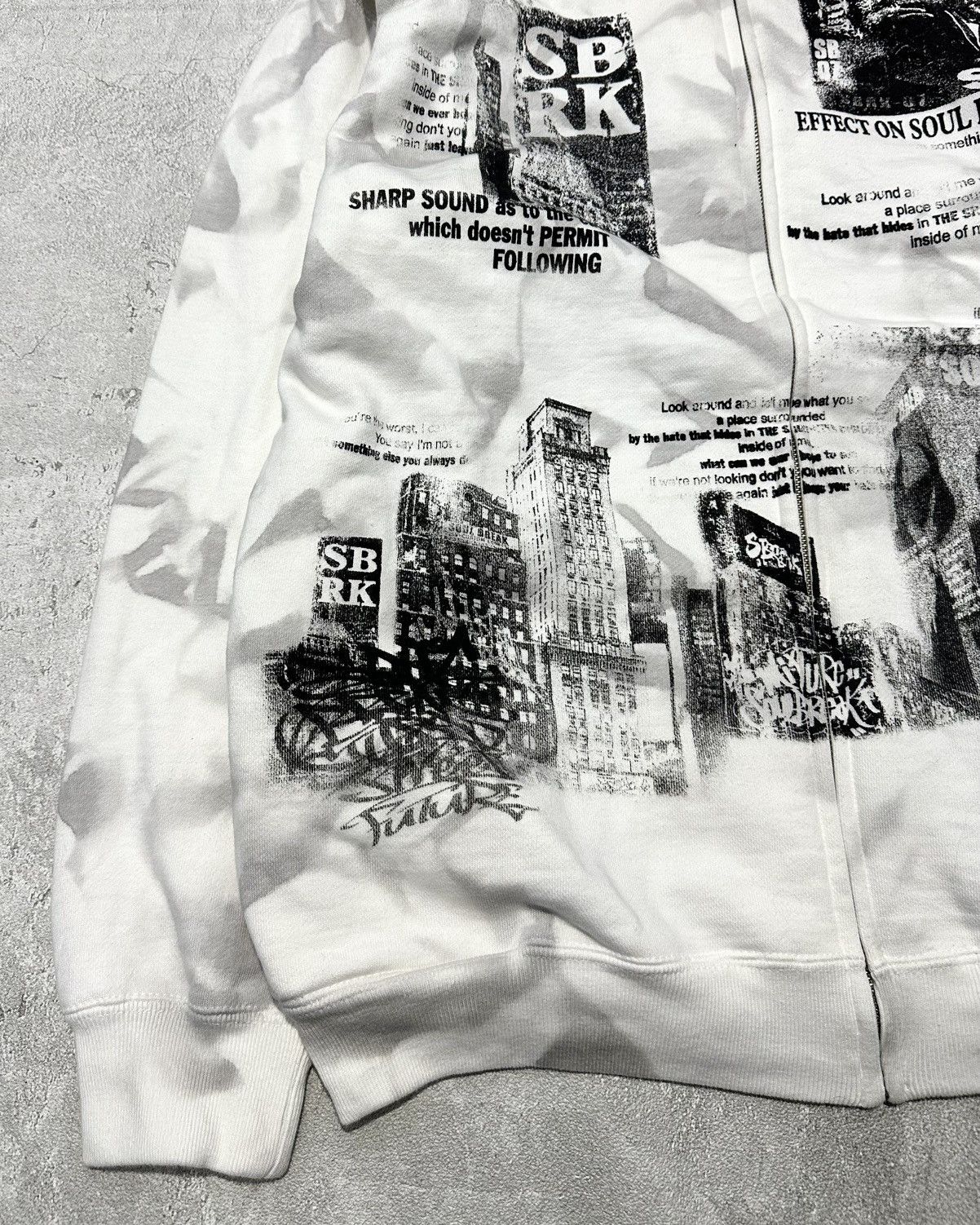 If Six Was Nine × Le Grande Bleu (L.G.B.) Y2k Soul Break Poem Dyed Fur Hoodie Lgb Ifsixwasnine Style Size US L / EU 52-54 / 3 - 4 Thumbnail