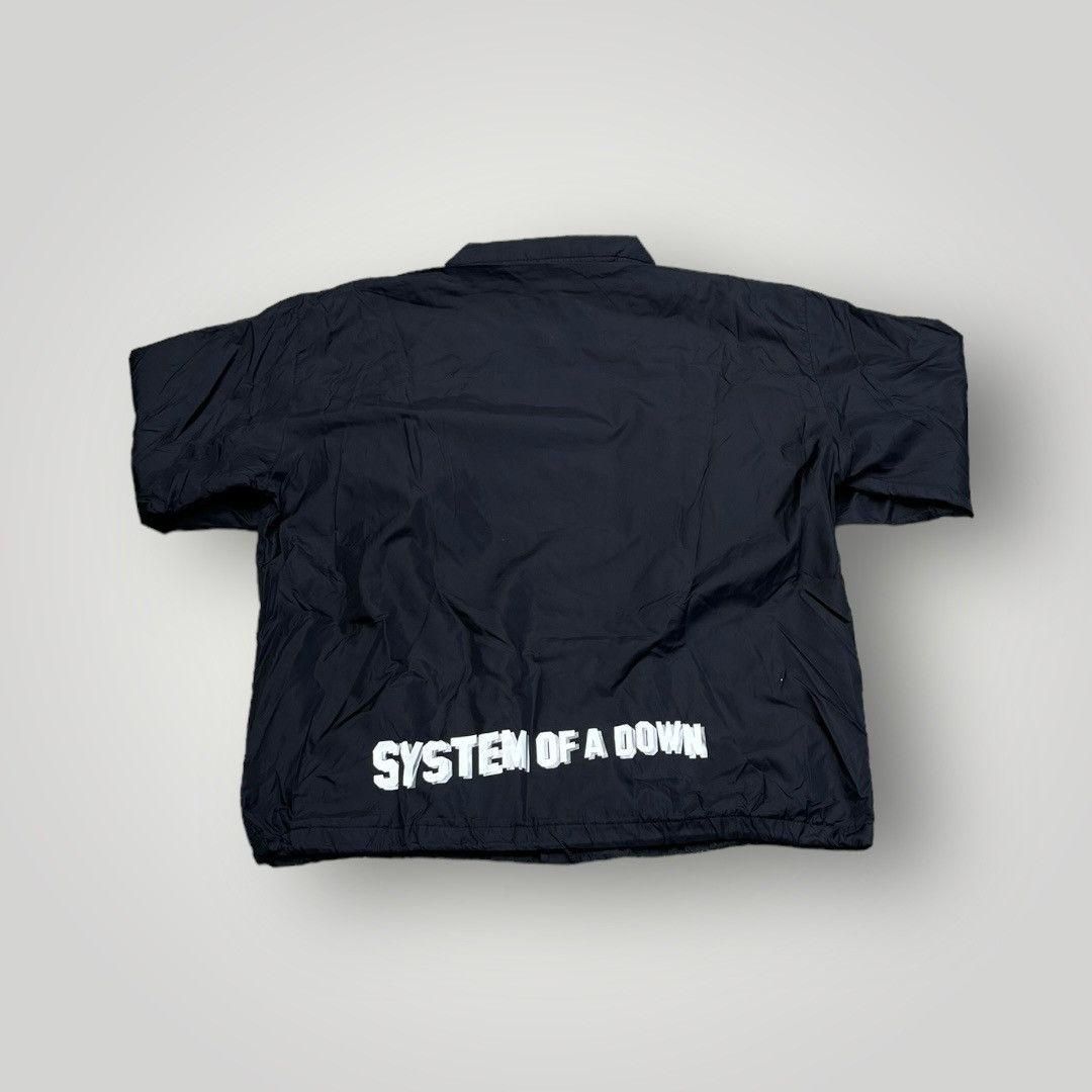 image of Band Tees x Vintage 2001 System Of A Down Toxicity Windbreaker Jacket in Black, Men's (Size Large)