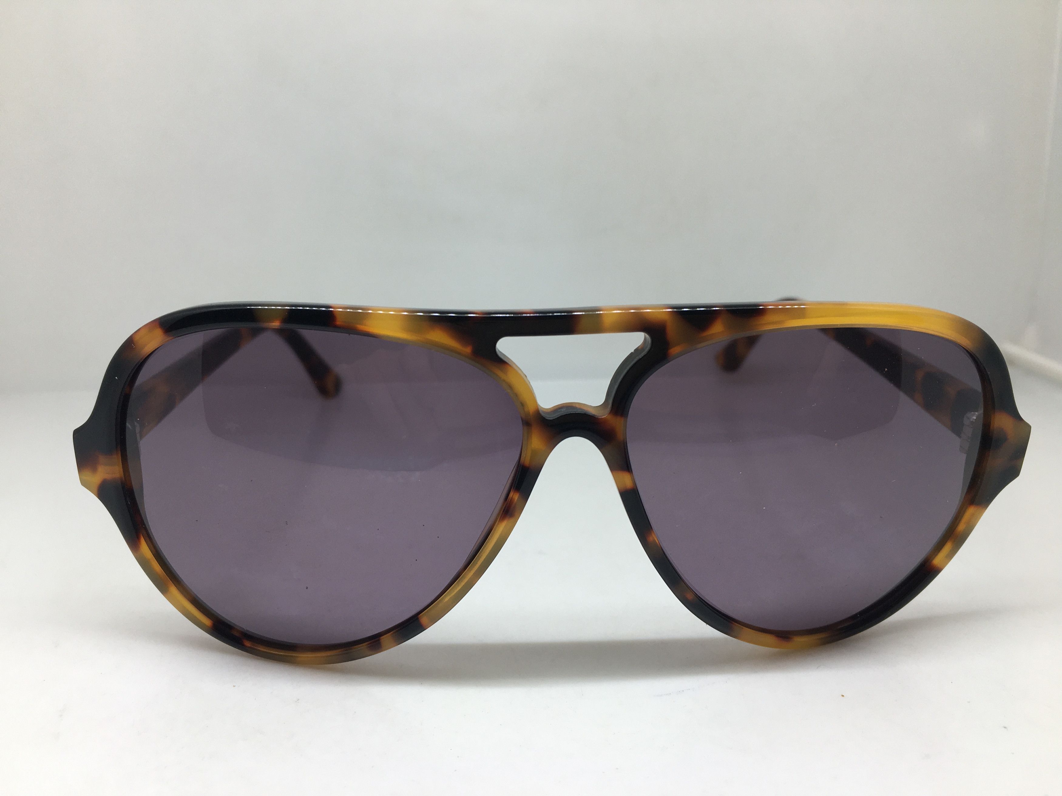 Vintage Handmade Tortoise Acetate Aviator Sunglasses Frame Pilot Size ONE SIZE - 1 Thumbnail