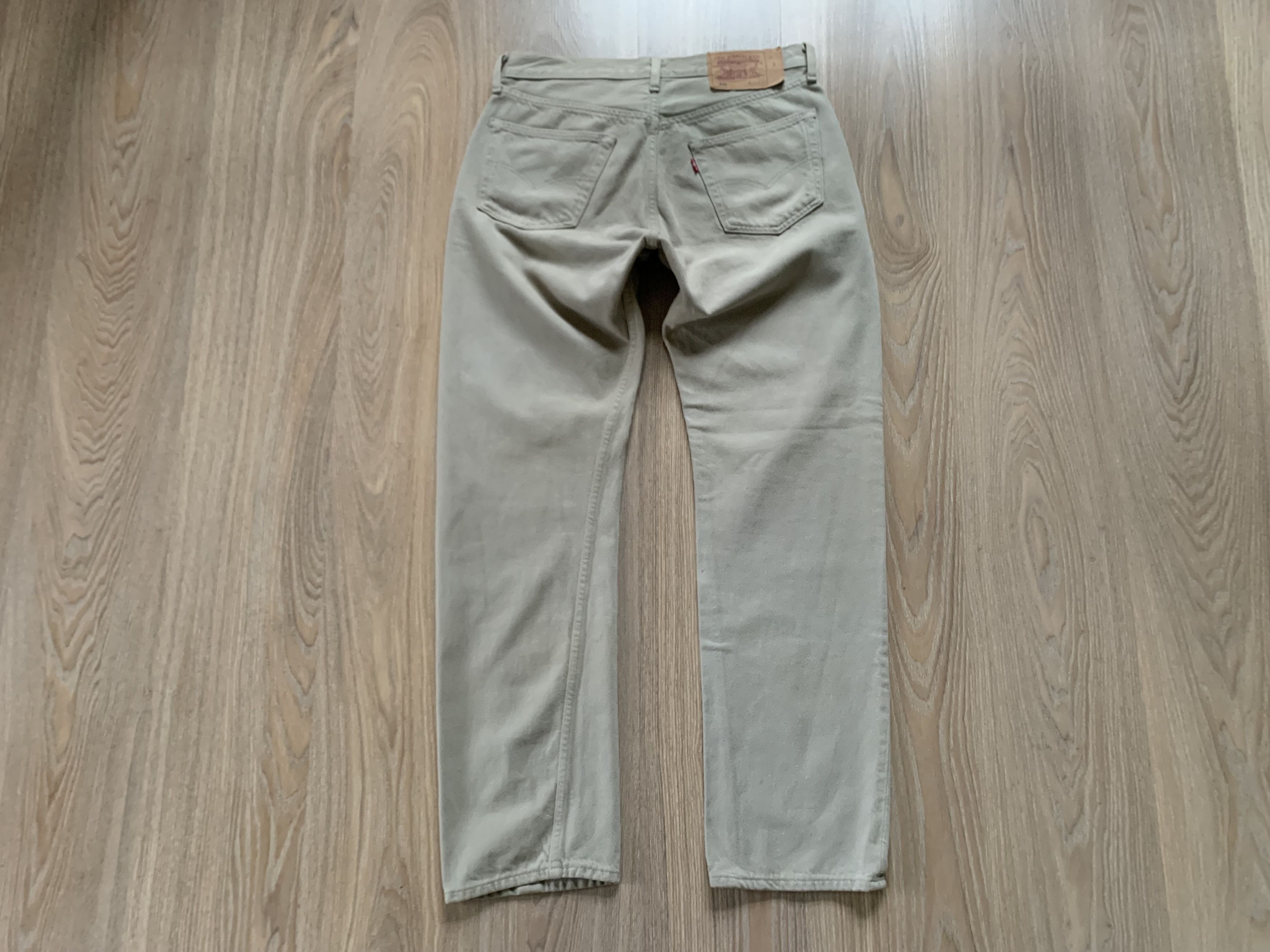 Levi's × Levi's Vintage Clothing Levi's 501 Beige Denim Jeans Pants Size US 33 - 3 Thumbnail