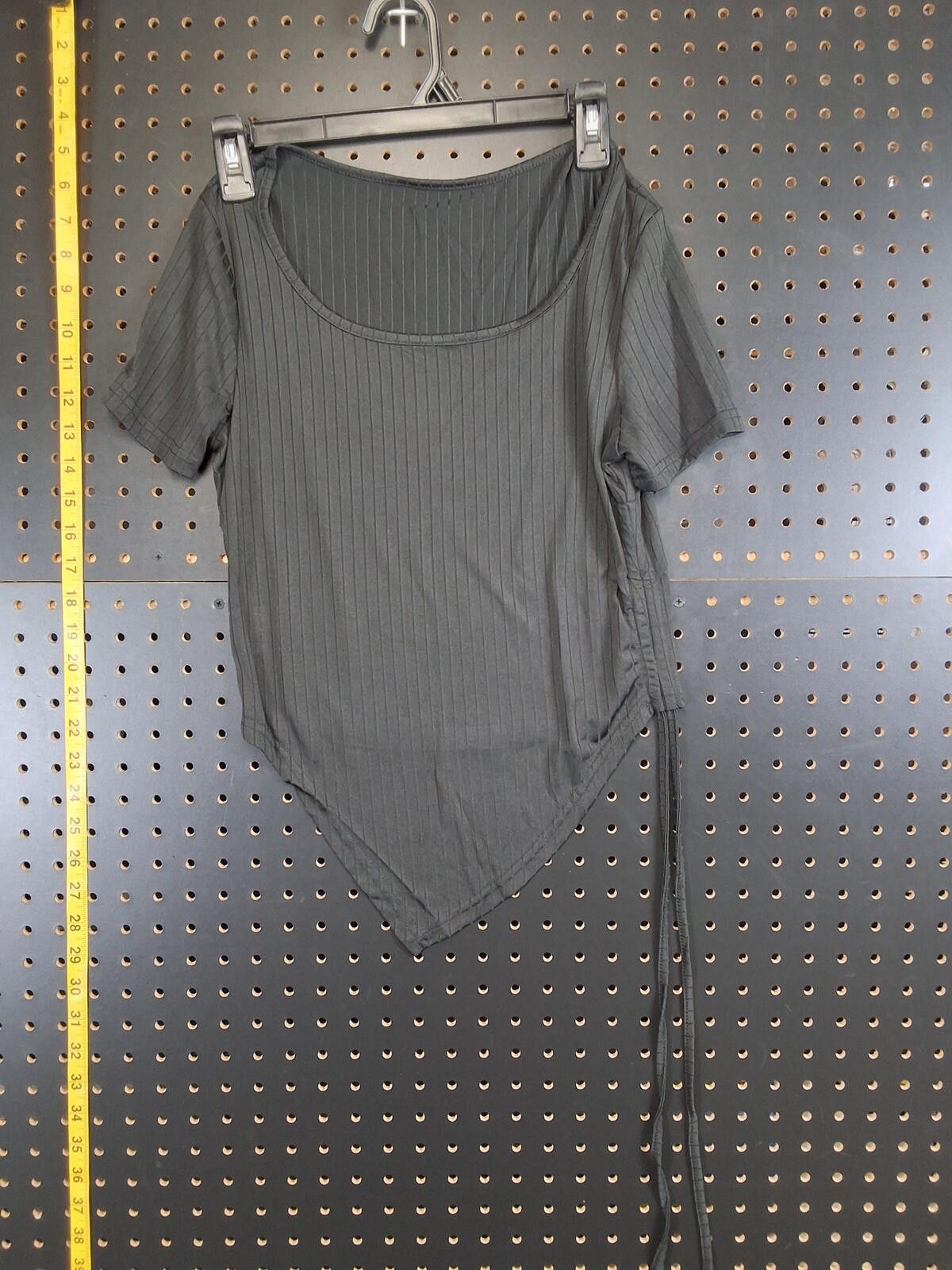 Genetic Manipulation Shinichiro Kuriya Chic Black Ribbed Asymmetric Top - Medium Size M / US 6-8 / IT 42-44 - 1 Thumbnail