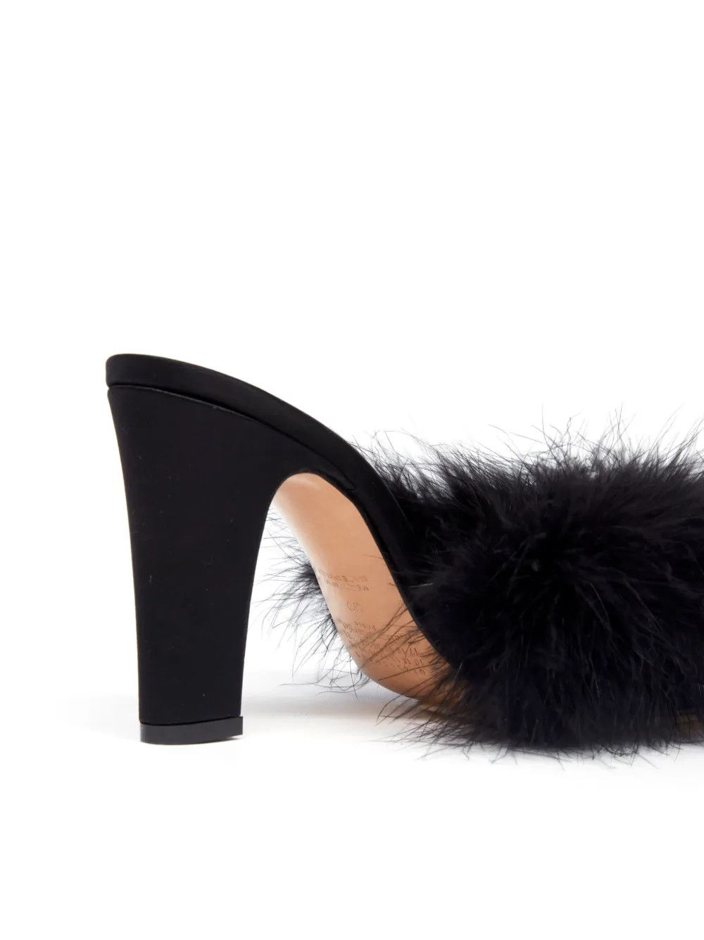 Maison Margiela o1mle0426 Feather Mules in Black Size US 7 / IT 37 - 4 Thumbnail