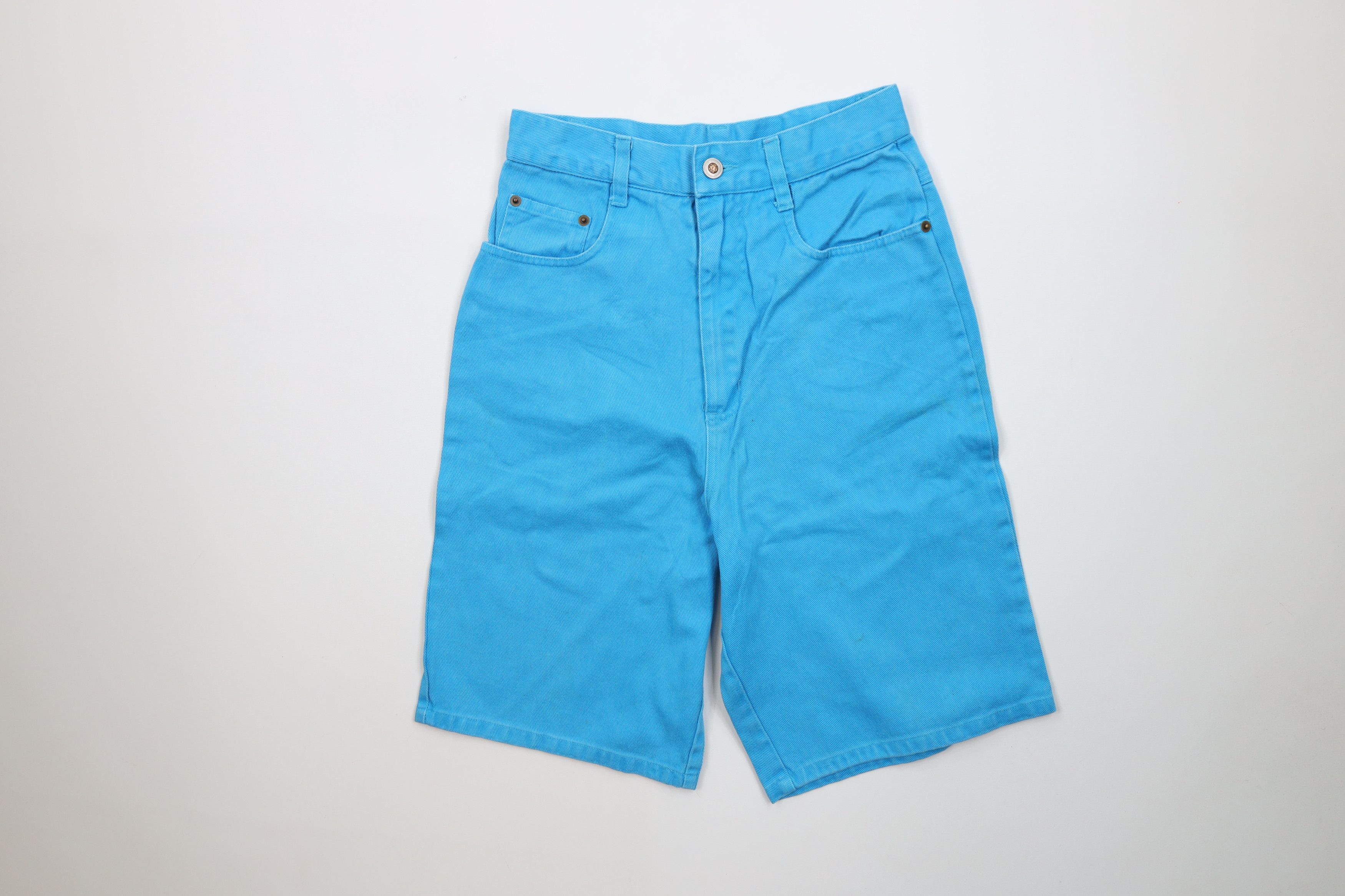Vintage Vintage 90s Streetwear Denim Jean Shorts Jorts Blue Cotton Size 26" / US 2 / IT 38 - 1 Thumbnail