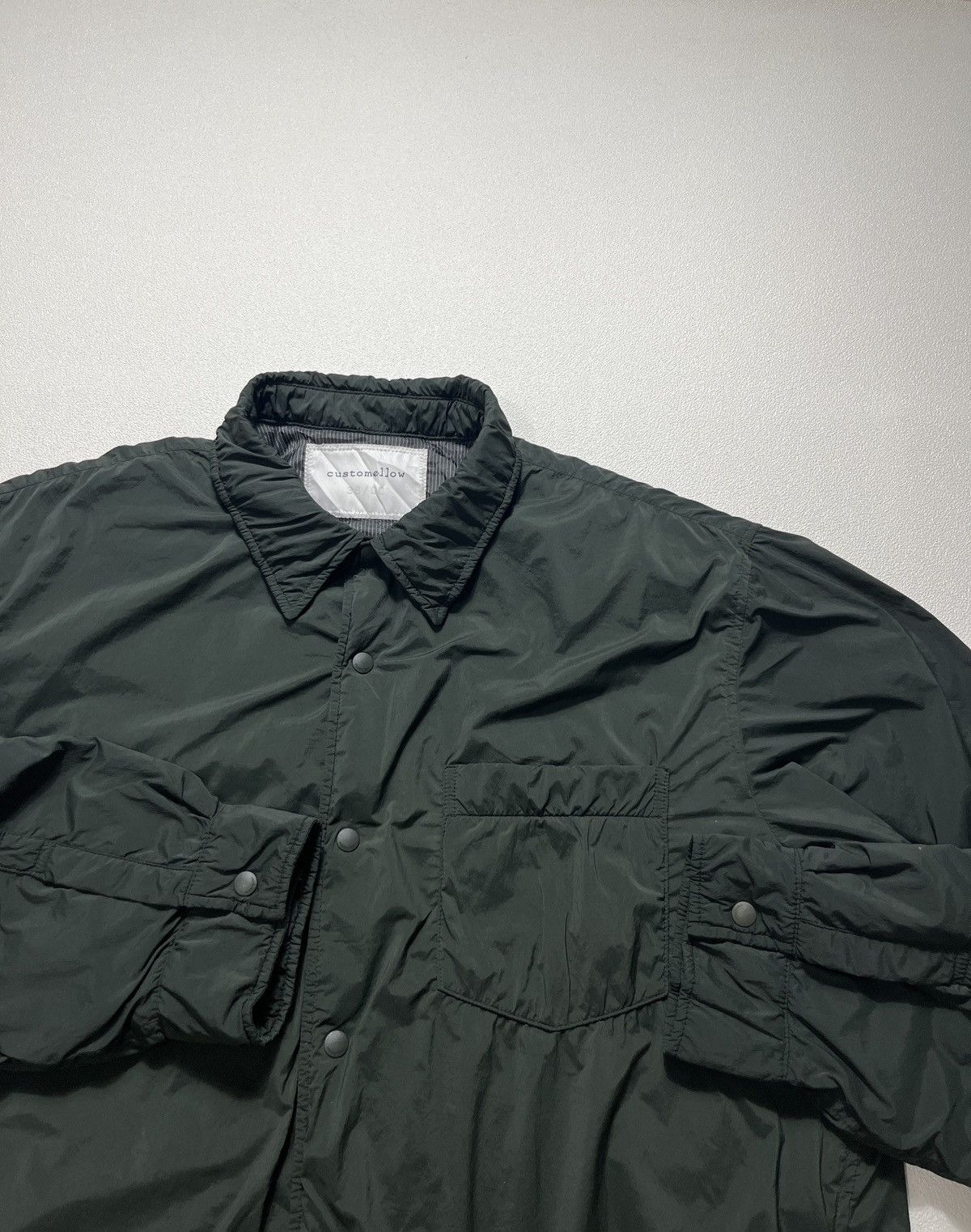 Beams Plus Customellow Shirt Type Lightweight Down Jumper Jacket Green Size US M / EU 48-50 / 2 - 5 Thumbnail