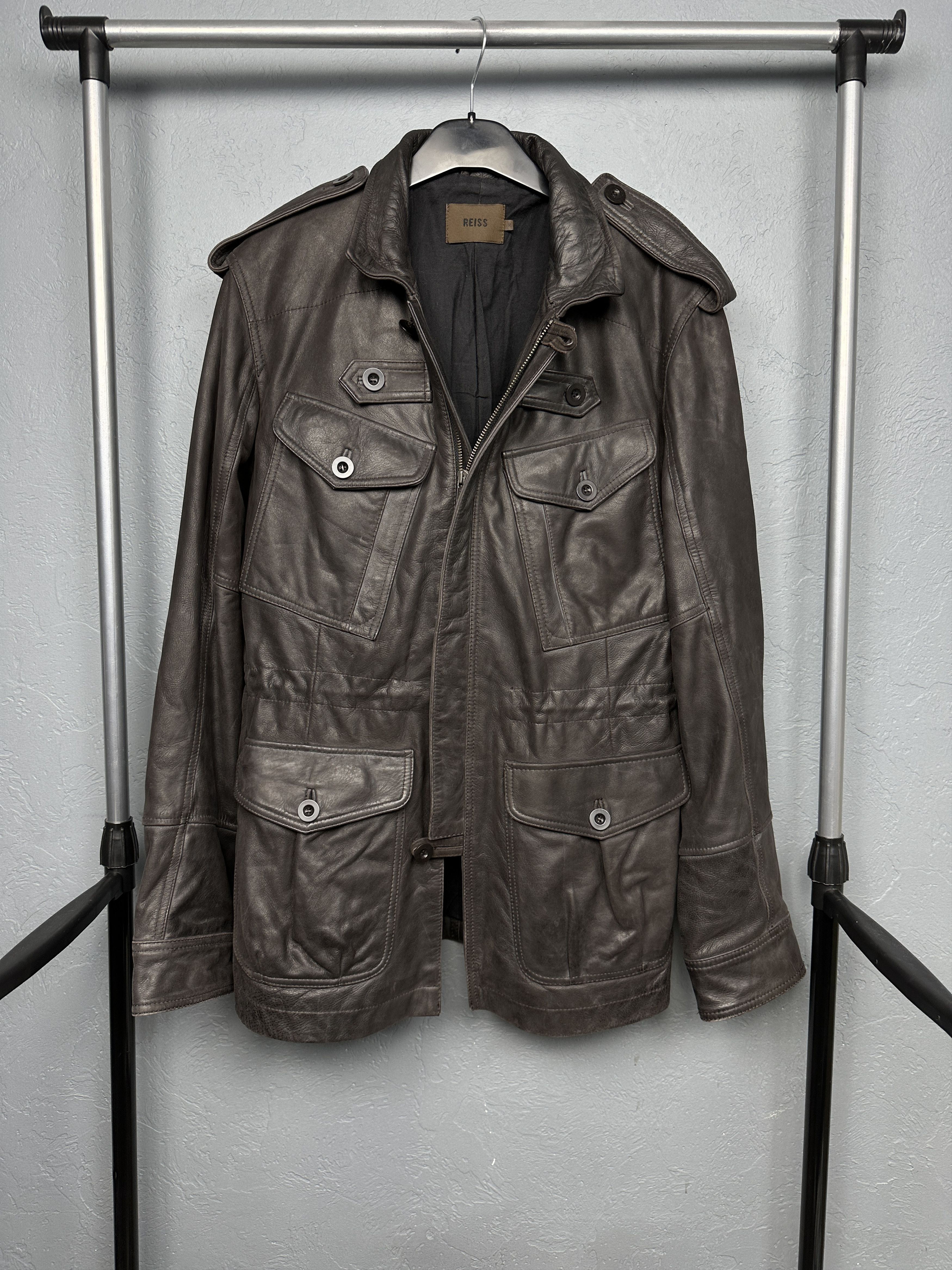 Reiss Reiss Mens Leather Jacket Size US M / EU 48-50 / 2 - 1 Thumbnail