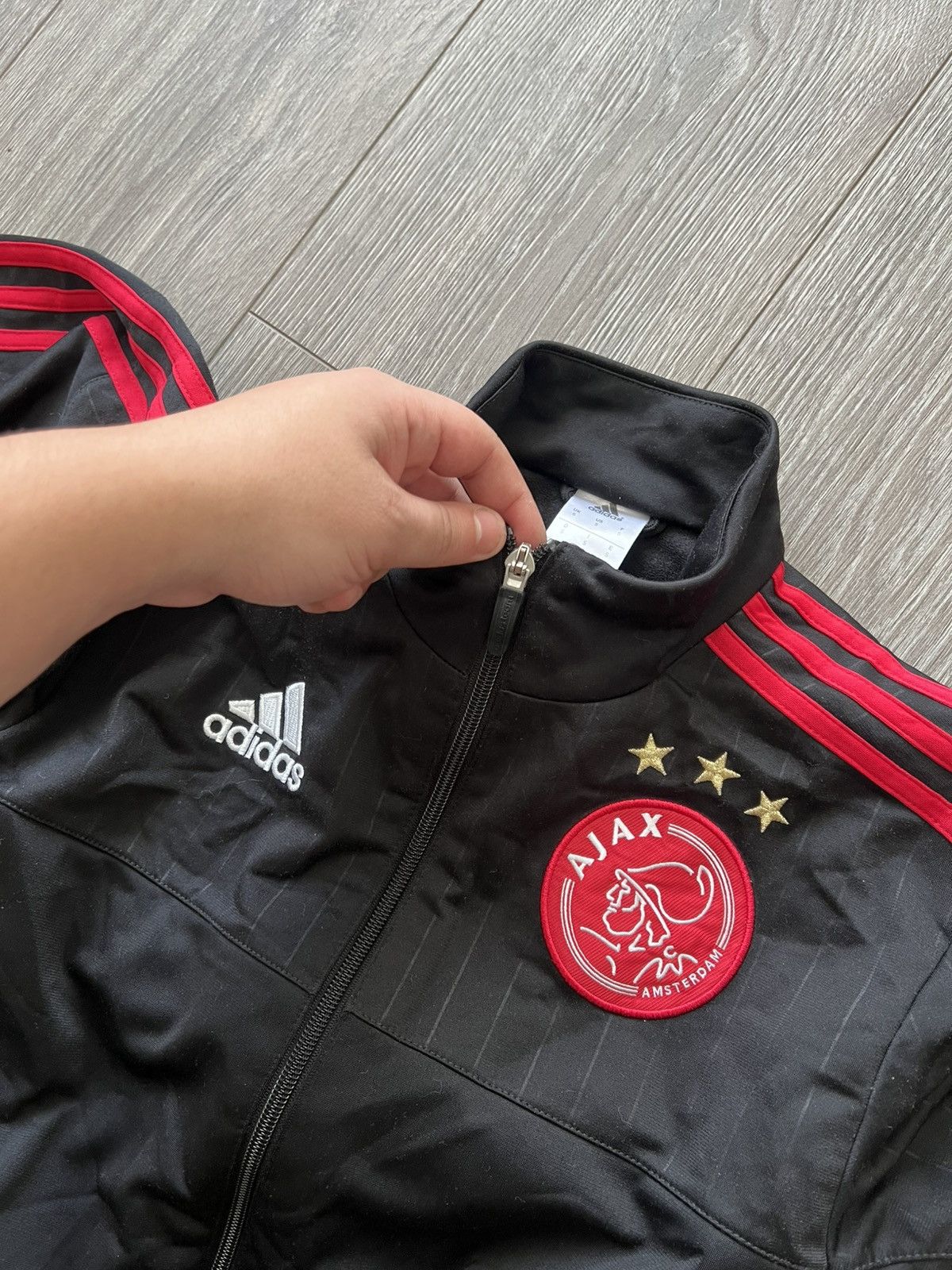 Adidas Vintage Ajax Amsterdam Adidas Track Jacket Football Size US S / EU 44-46 / 1 - 8 Thumbnail