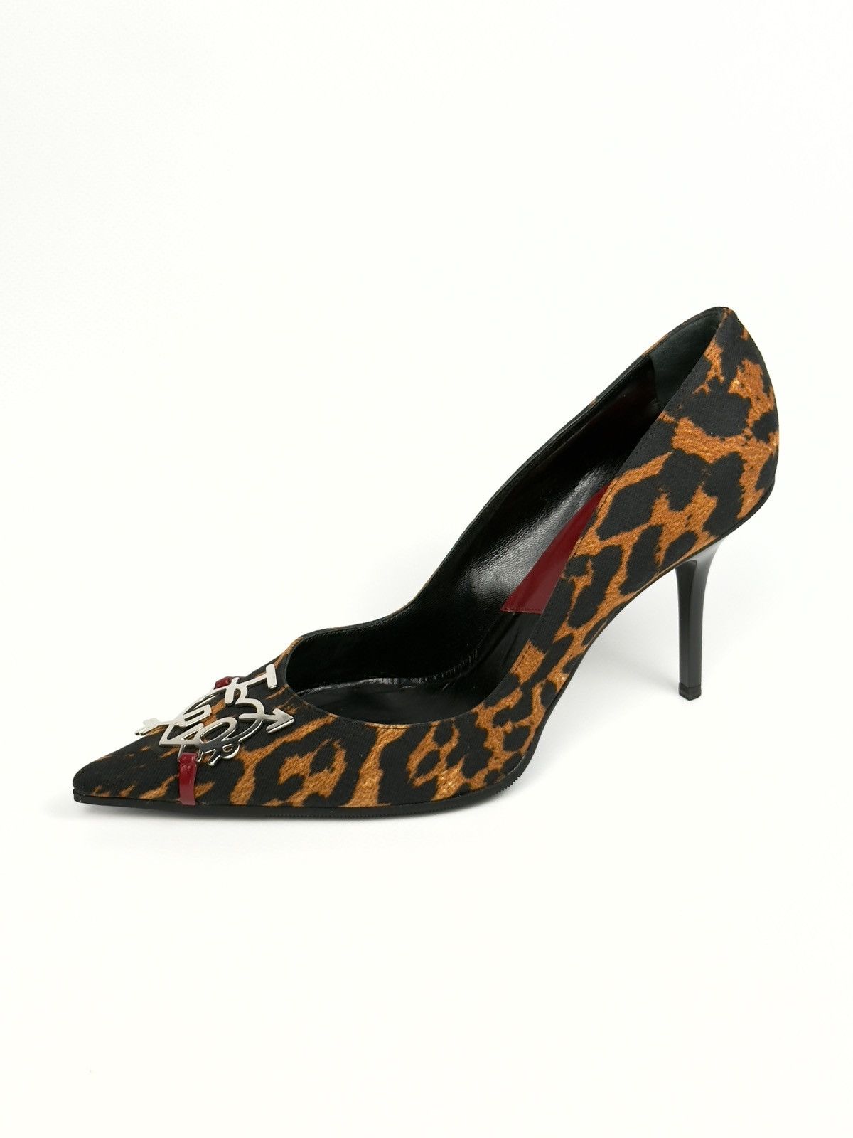 Dior 💖 Dior Iconic F/W 2004 by John Galliano Leopard Heels Pumps Size US 8.5 / IT 38.5 - 10 Thumbnail