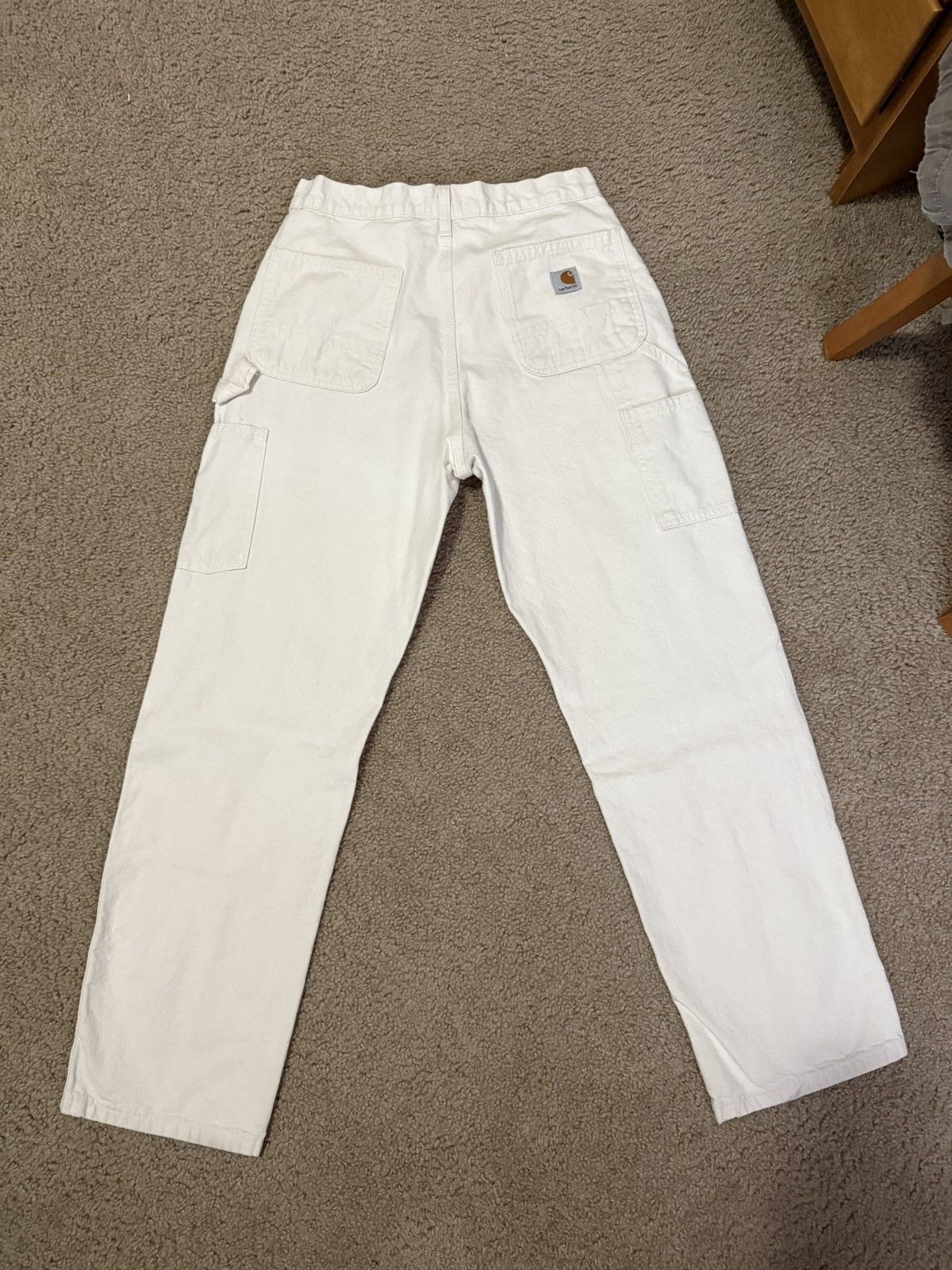 Carhartt Vintage Carhartt Double Knee Pants Cream Size US 30 / EU 46 - 2 Thumbnail