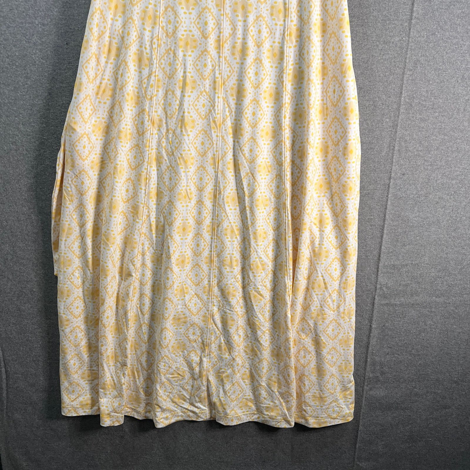 Other Cuddl Duds Petite Flexwear Paneled Maxi Dress Yellow Size S / US 4 / IT 40 - 5 Thumbnail
