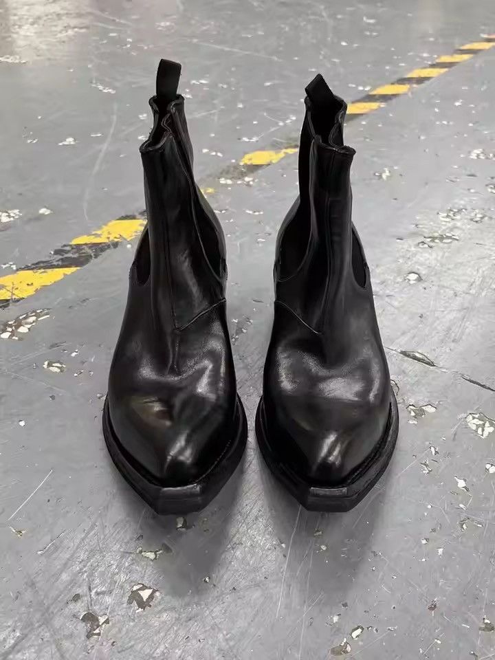 Japanese Brand Real Cow Genuine Leather Designer British Chelsea Boots Size US 11 / EU 44 - 4 Thumbnail