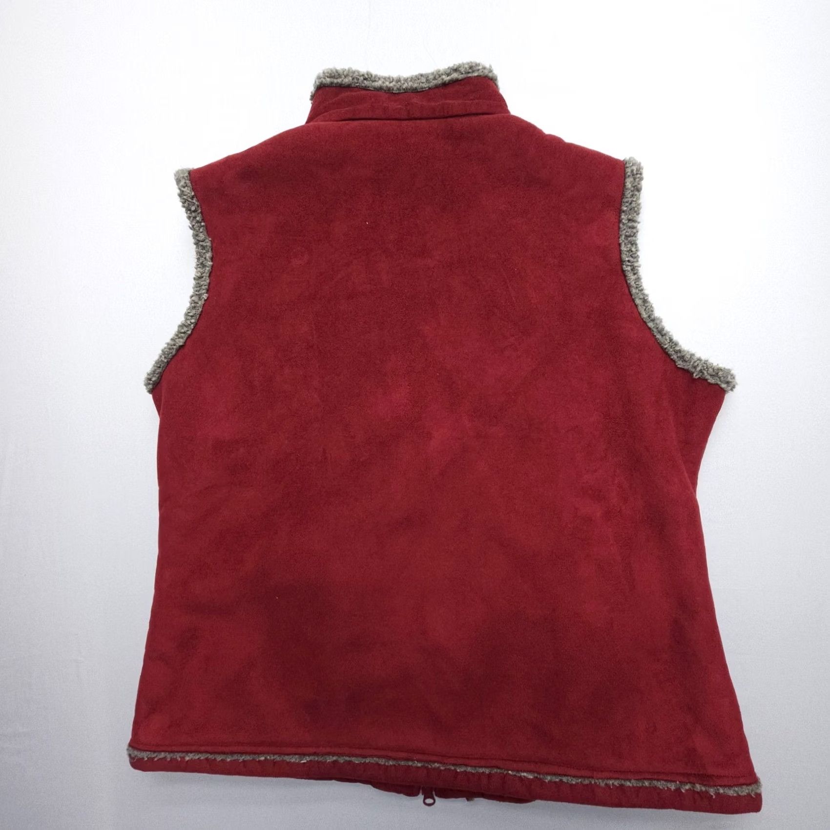 Vintage Woolrich Vest Womens XL Red Full Zip Lined Fleece Southwestern Outdoor Woolrich Size XL / US 12-14 / IT 48-50 - 2 Thumbnail