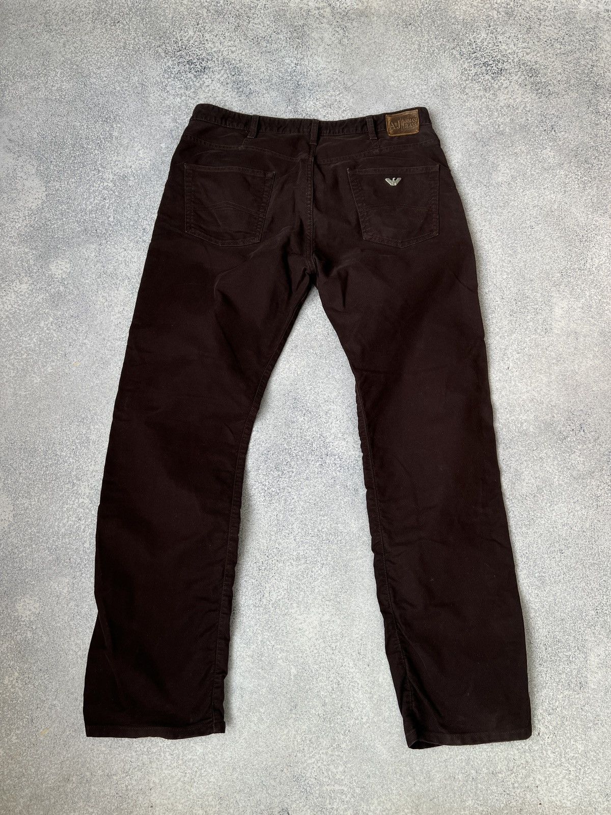Armani × Vintage Vintage Armani Jeans Brown Streetwear Pants Size US 35 - 14 Thumbnail