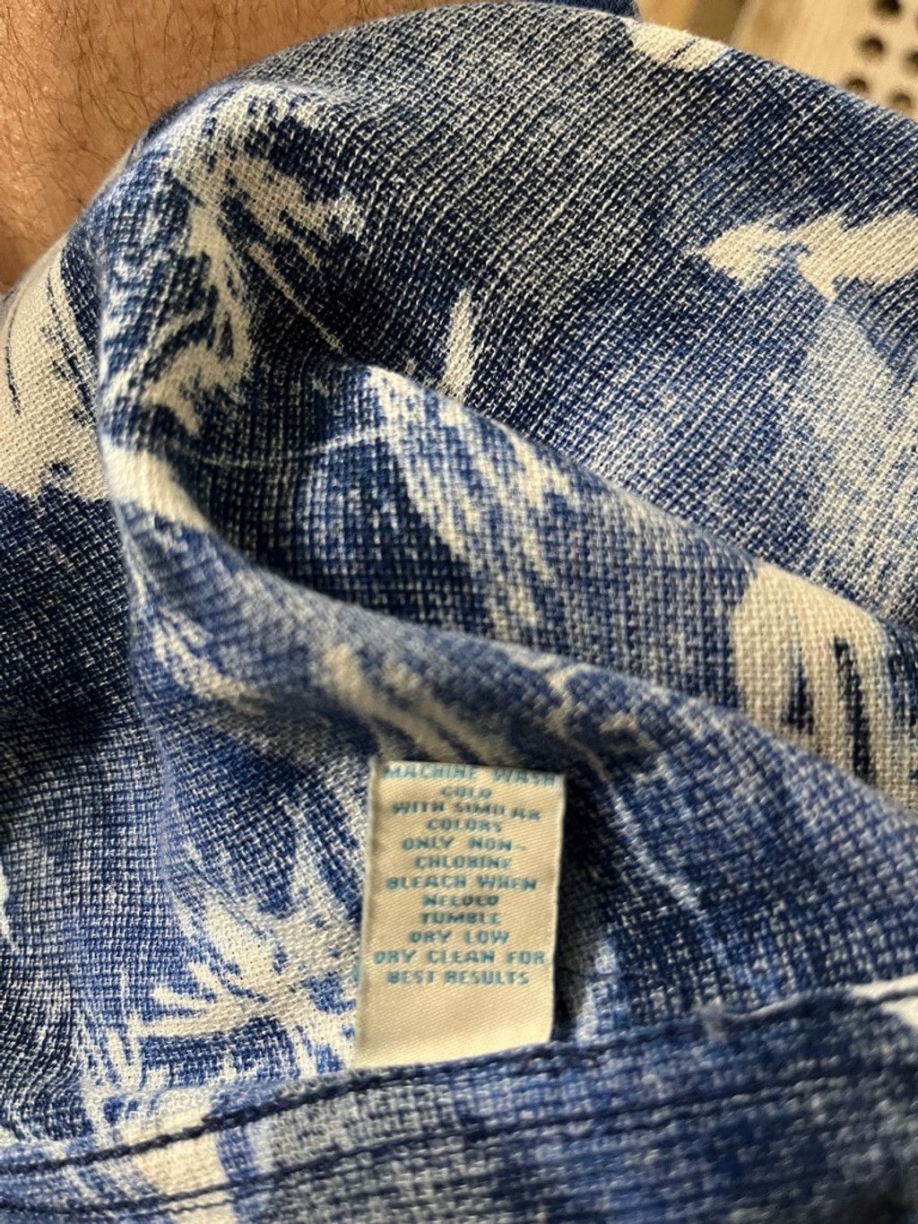 Caribbean Men's Caribbean Silk Blend Button Down Shirt XL Blue Boat Size US XL / EU 56 / 4 - 9 Thumbnail