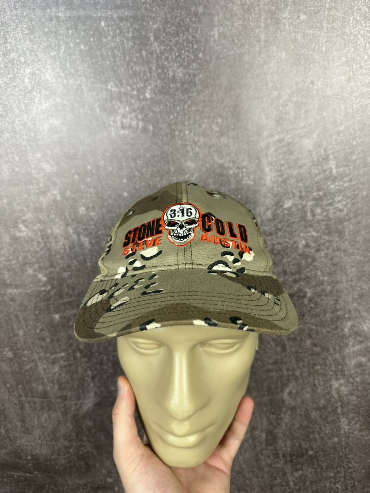 Vintage 90s Stone Cold Steve Austin Realtree Wrestling Hat Cap Size ONE SIZE - 2 Thumbnail