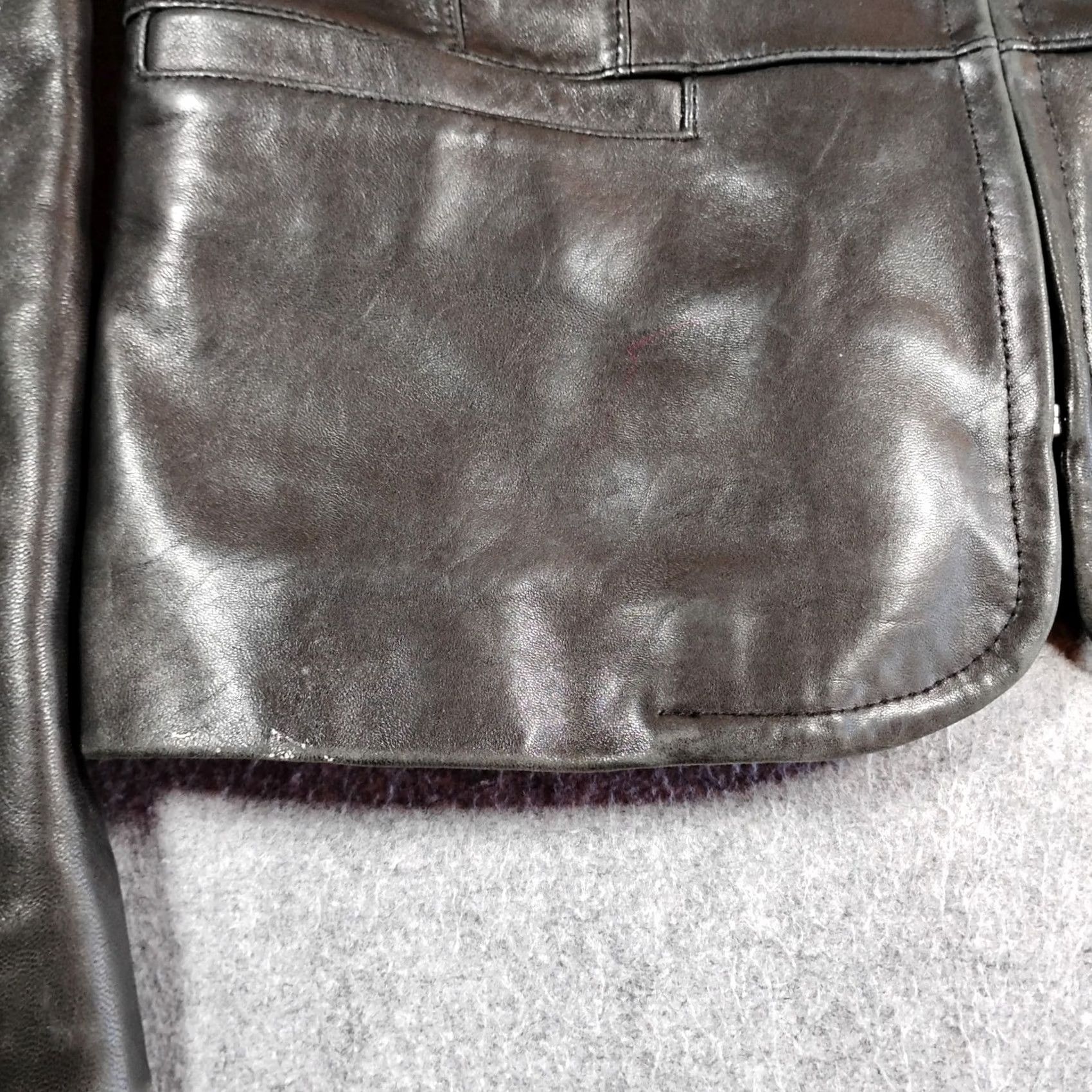 Ann Taylor Ann Taylor Leather Jacket Size S / US 4 / IT 40 - 3 Thumbnail