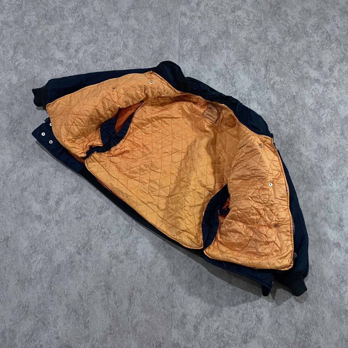 Schott Vintage Schott Flyer Bomber Navy w/ Removable Vest Lining Size US S / EU 44-46 / 1 - 7 Thumbnail