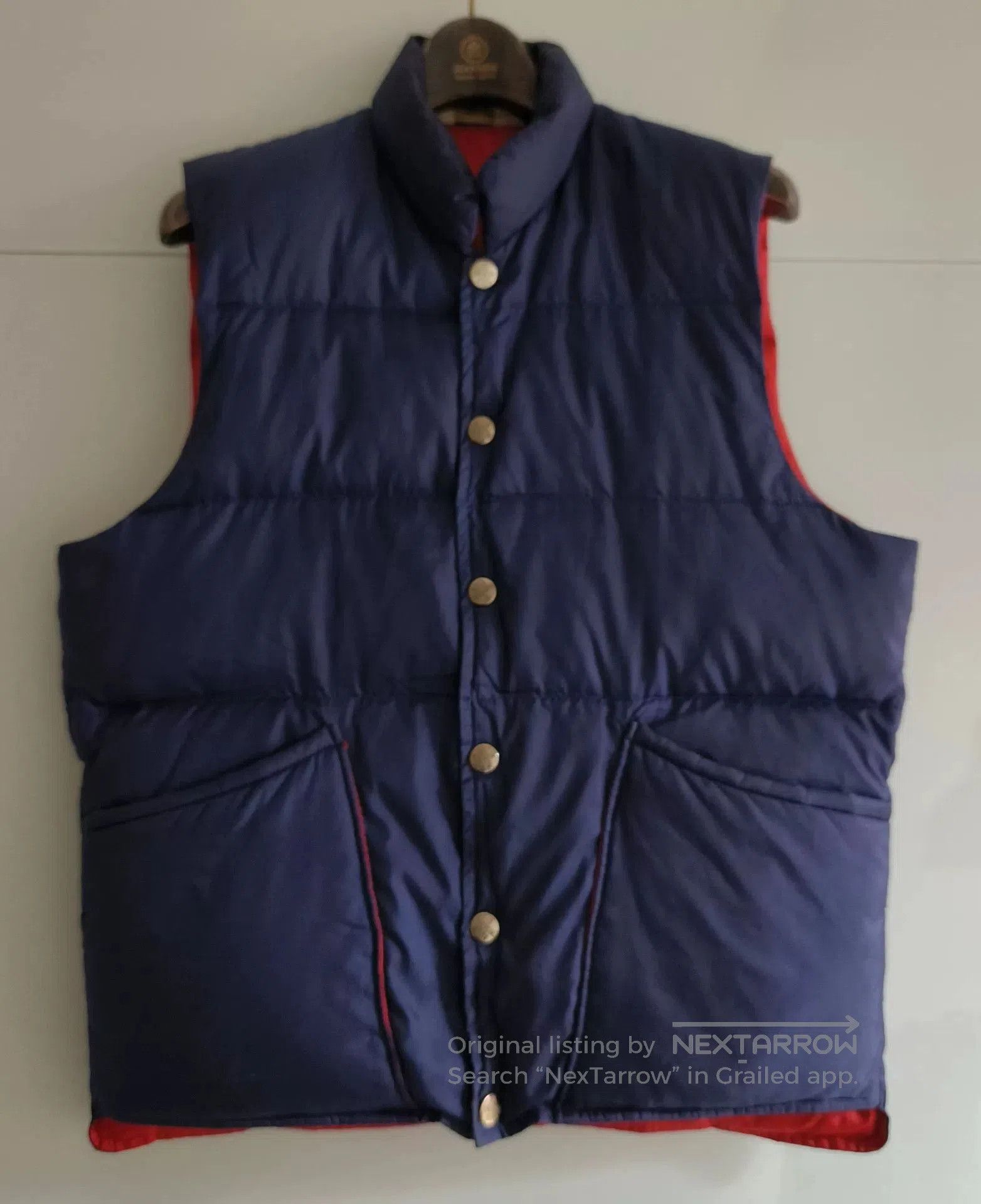 Tenderloin Down Vest in Dark Blue Color. Size US S / EU 44-46 / 1 - 2 Thumbnail