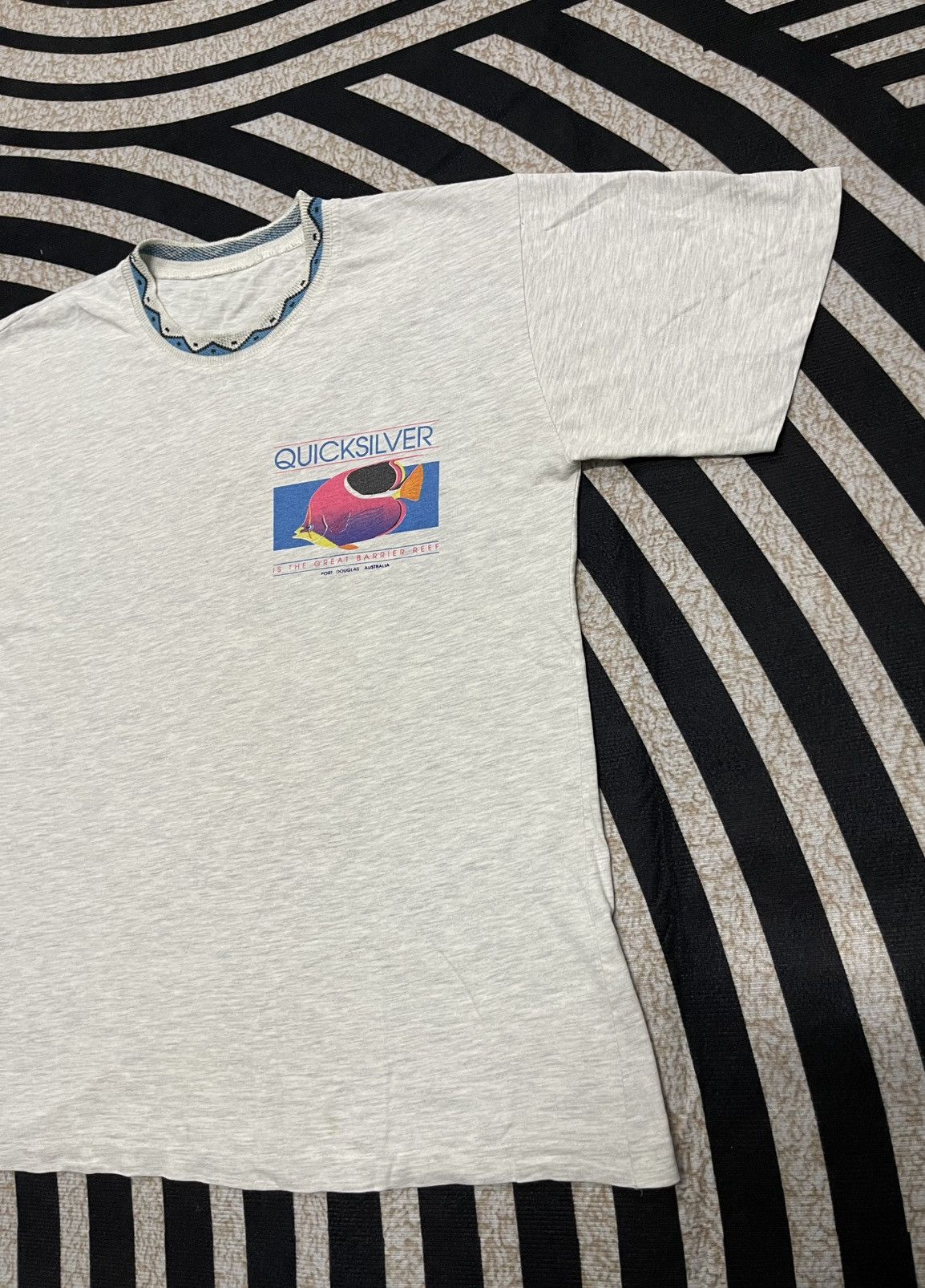 Quiksilver RARE 90s QUICKSILVER FISH DESIGN TEES Size US M / EU 48-50 / 2 - 5 Thumbnail