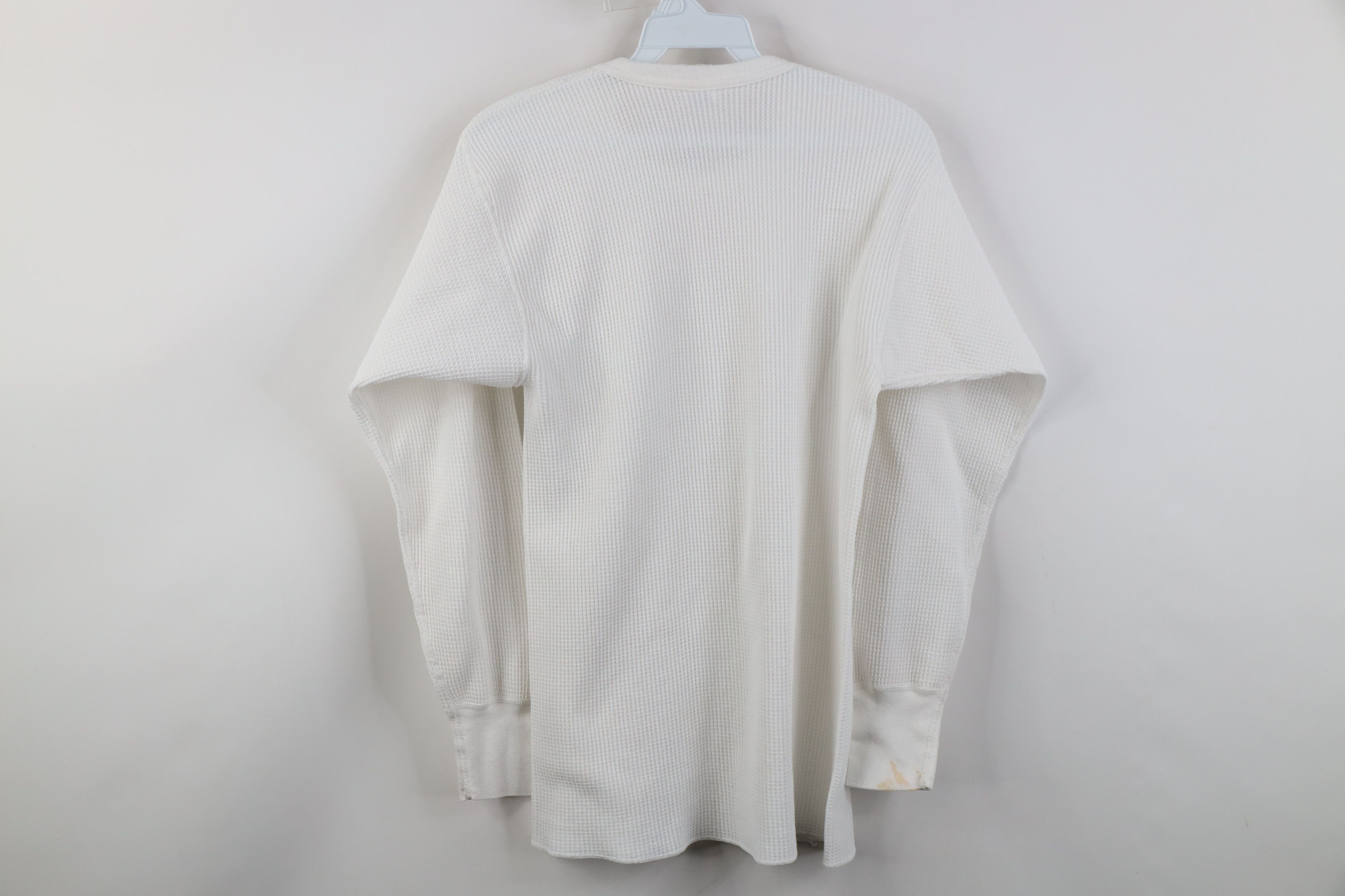 Vintage Vintage 90s Streetwear Waffle Knit Long Sleeve T-Shirt USA Size US XL / EU 56 / 4 - 10 Thumbnail