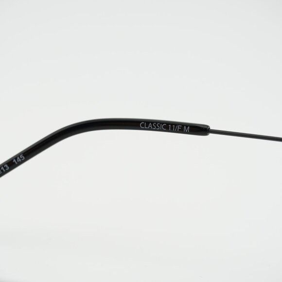 Saint Laurent Paris Saint Laurent CLASSIC 11F 005 Sunglasses Shiny Black Aviator Size ONE SIZE - 6 Thumbnail