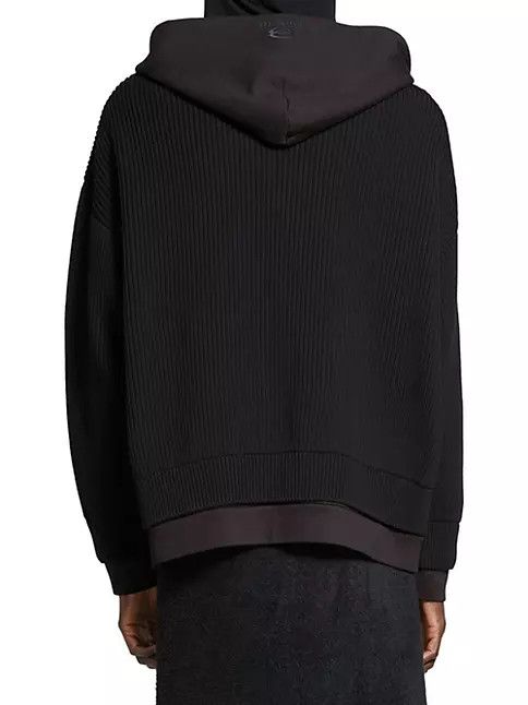 Balenciaga o1mt1gz0125 Unity Sports Icon Layered Zip-Up Hoodie in Black Size US M / EU 48-50 / 2 - 3 Thumbnail