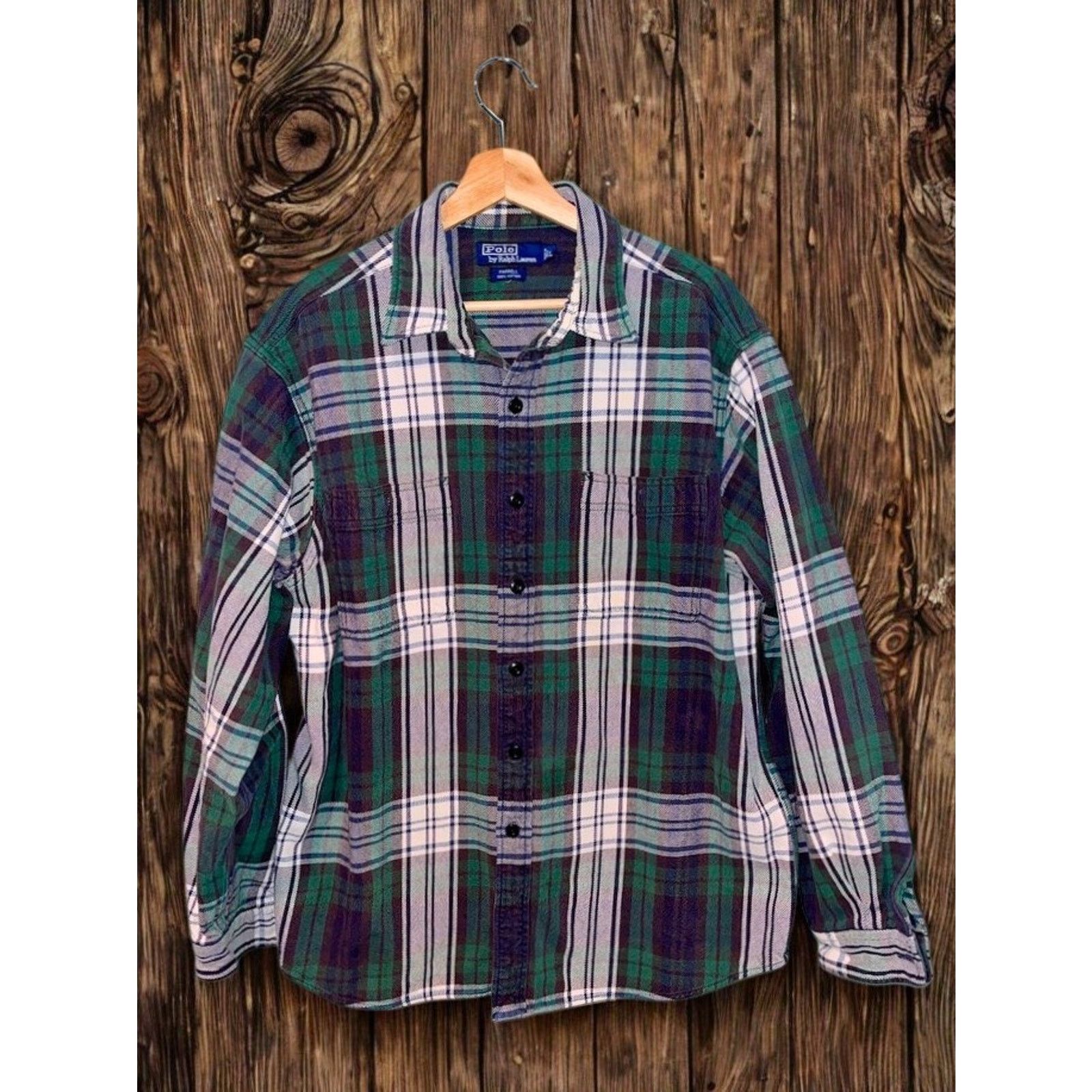 Polo Ralph Lauren Polo Ralph Lauren Farrell Heavy Twill Shacket L Tartan Plaid Size US L / EU 52-54 / 3 - 3 Thumbnail