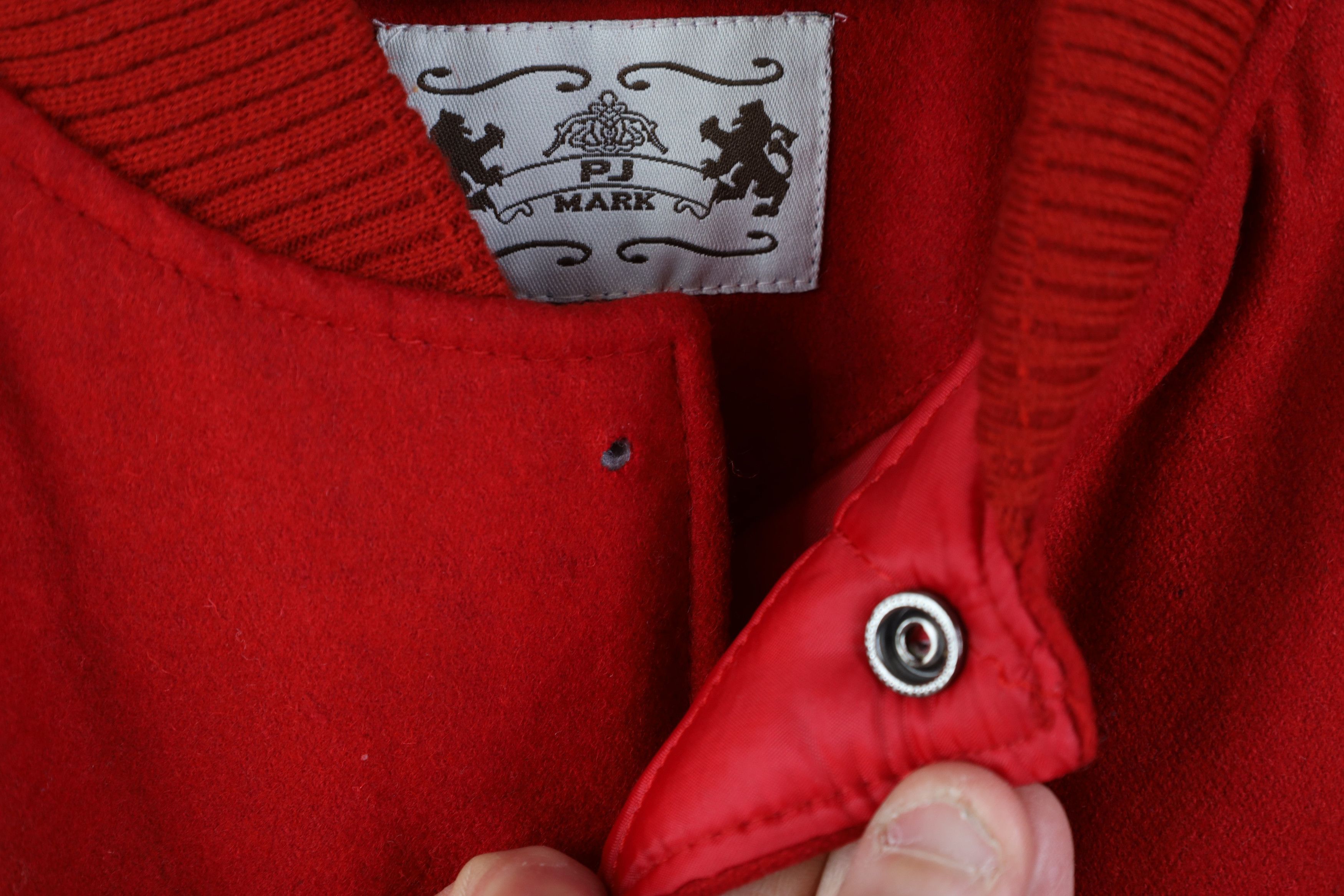 Vintage Vintage 90s Y2K Streetwear Wool Varsity Bomber Jacket Red Size US XXL / EU 58 / 5 - 6 Thumbnail
