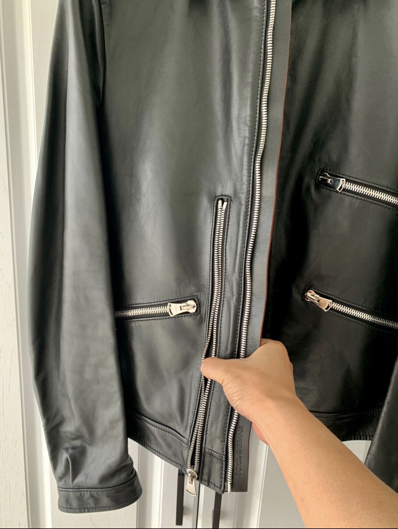 Dolce & Gabbana Dolce & Gabbana Zipper Leather Jacket Size US M / EU 48-50 / 2 - 9 Thumbnail