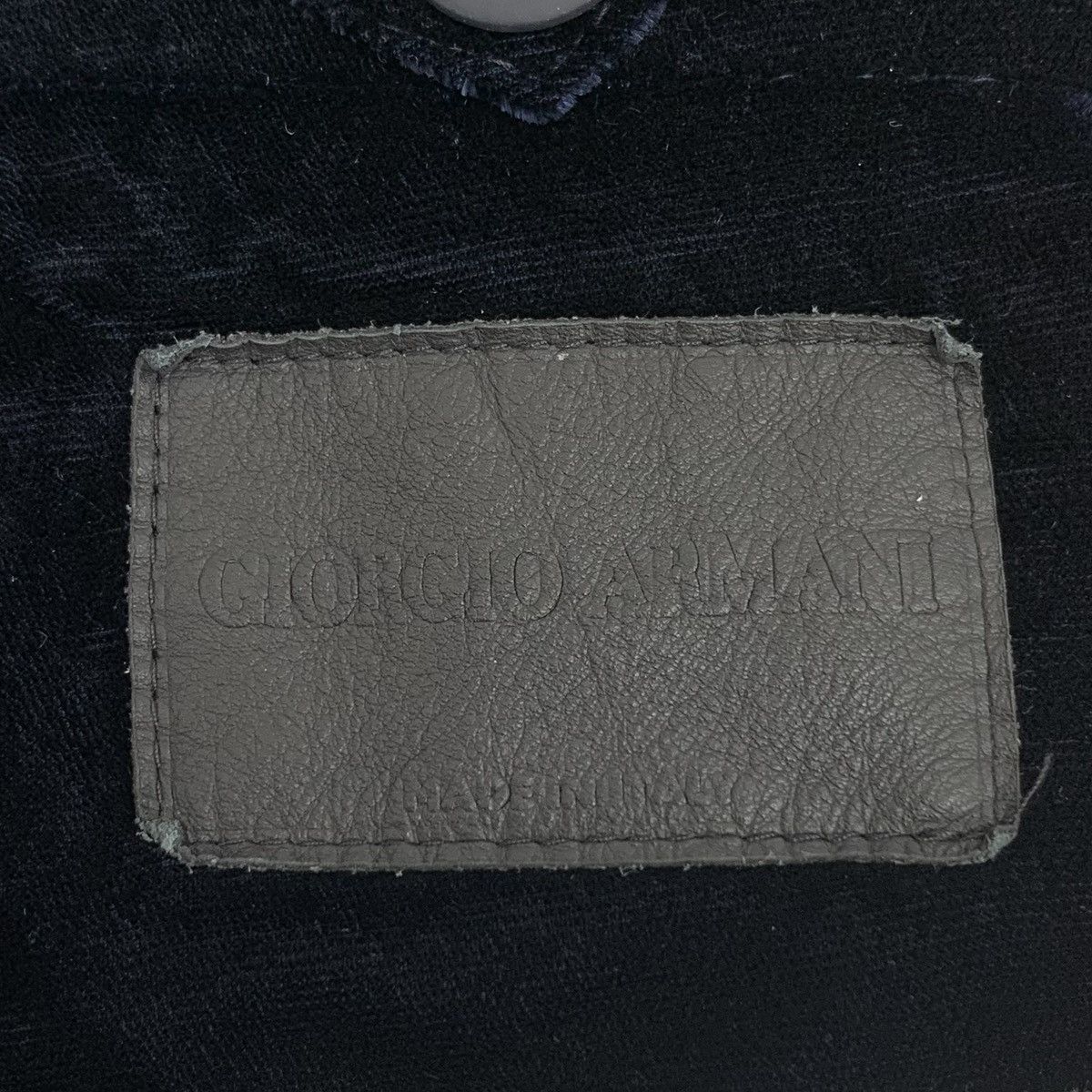 Armani Armani Black Logo Embroidered Velvet Casual Set Top K26WX Size US M / EU 48-50 / 2 - 8 Thumbnail