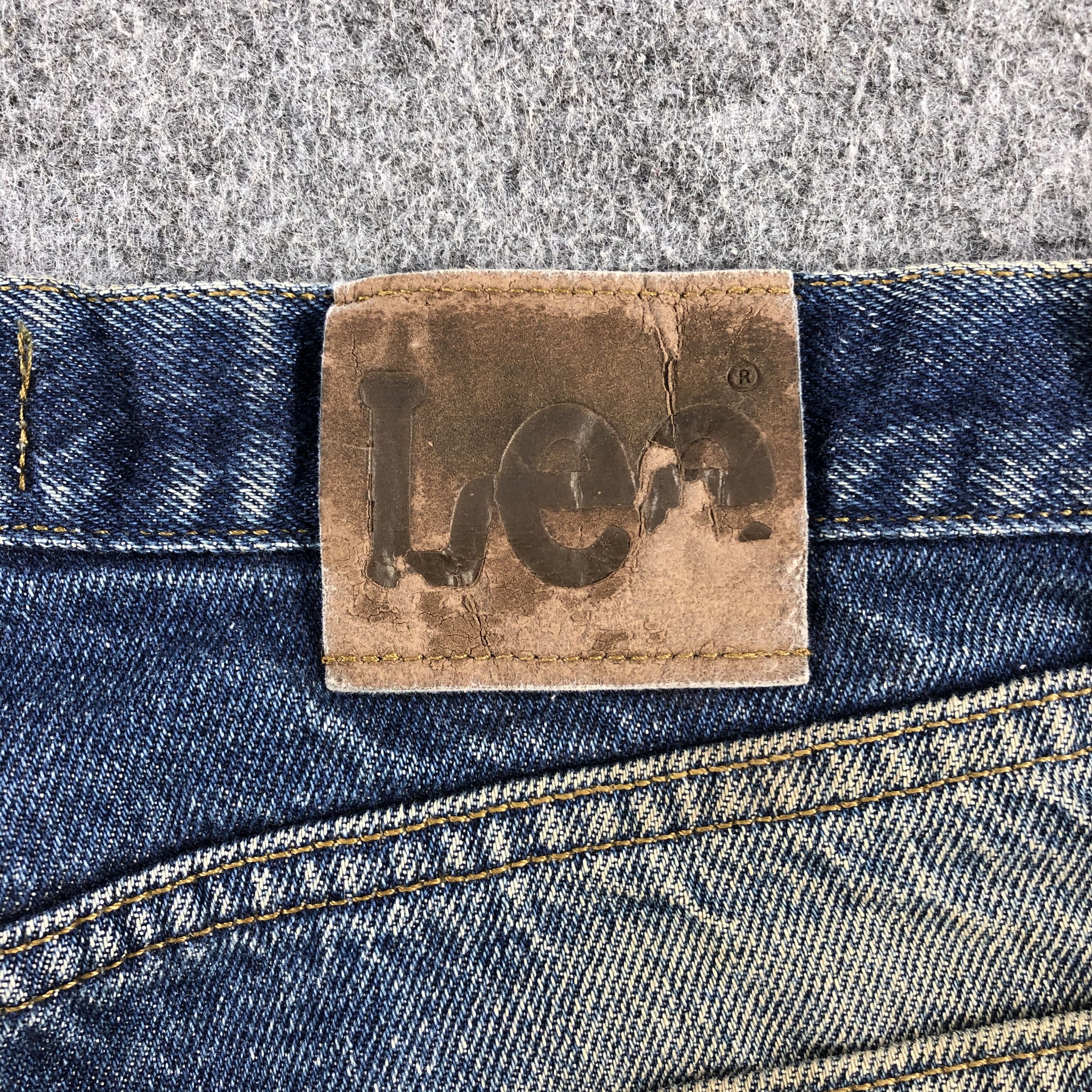 Lee Vintage Blue Wash Ripped Lee Jeans-J1664 Size US 33 - 5 Thumbnail