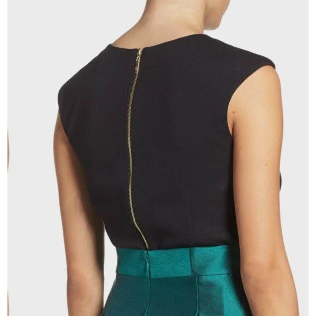 Other NWT Eliza J Embellished Pearl Jewels Crop Top 4 Black NEW Pa Size S / US 4 / IT 40 - 2 Thumbnail