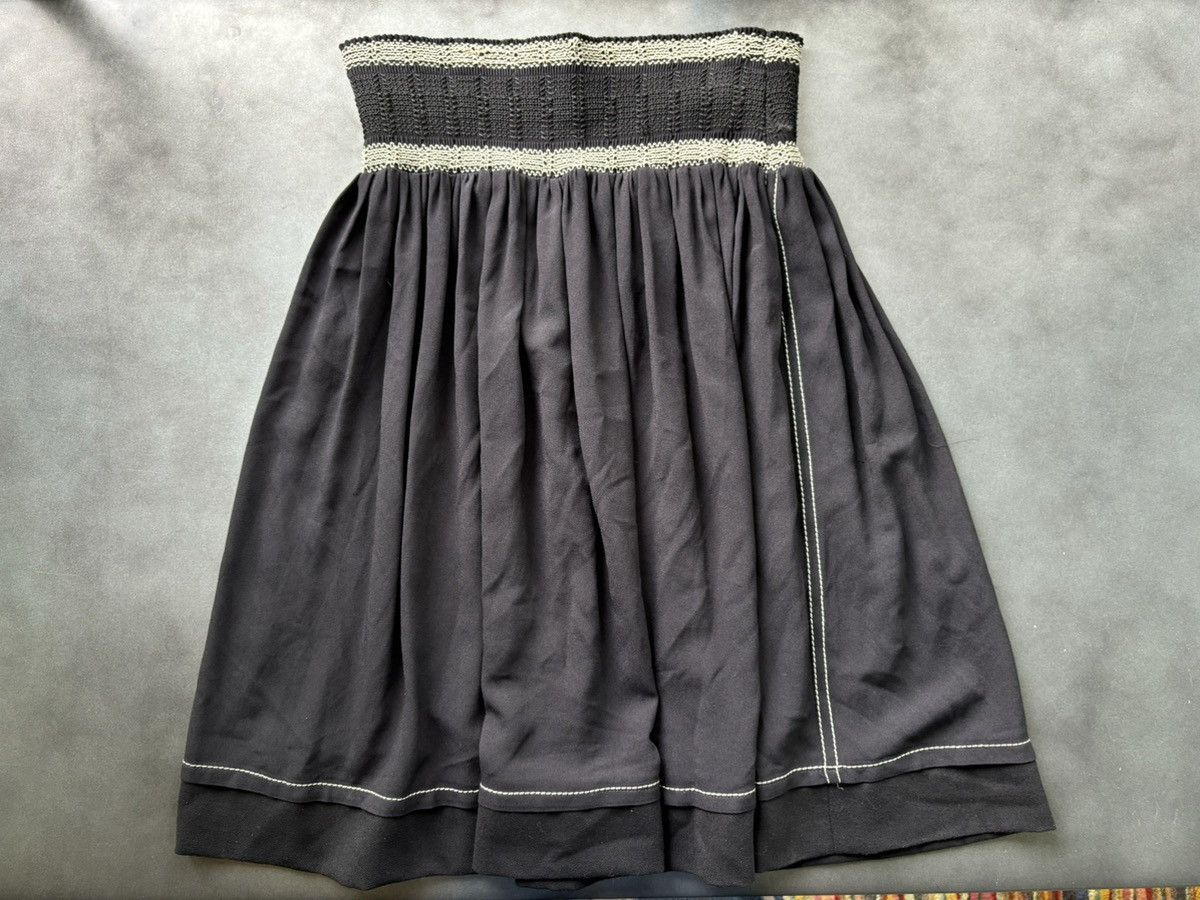 Prada S/S 2014 Prada Skirt Elastic Acetate Maxi Skirt Contrast 48 Size 34" / US 12 / IT 48 - 18 Thumbnail