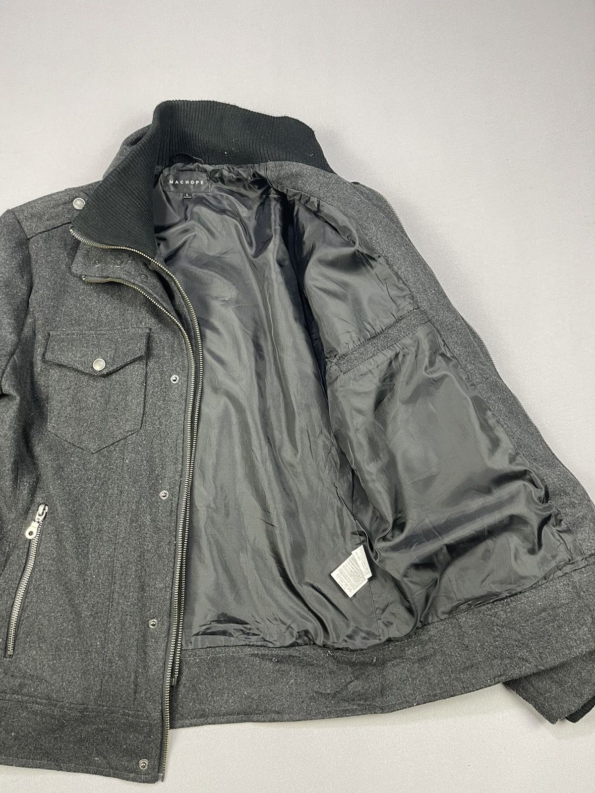 semanticdesign Semantic Design Mac Hope Double Zipper Wool Jacket Size US L / EU 52-54 / 3 - 6 Thumbnail