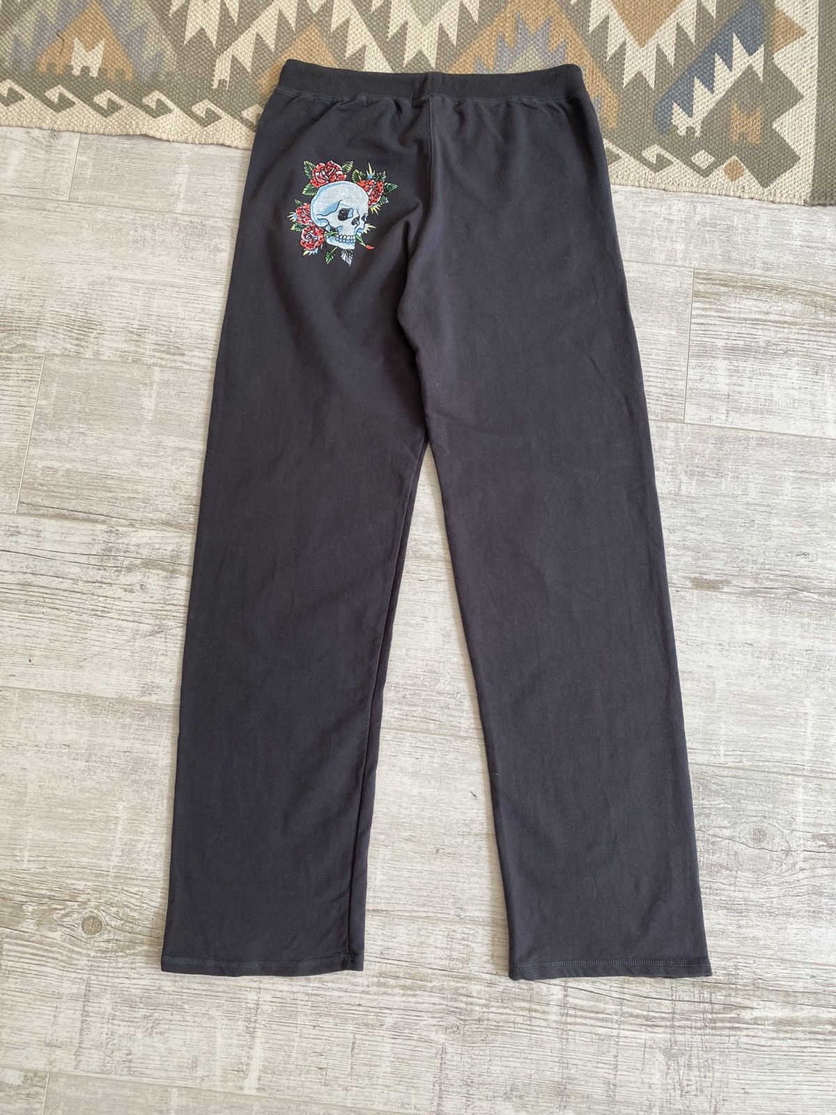 Ed Hardy Vtg Ed Hardy Womens Skull 2 Piece Suit Hoodie Pants Size L / US 10 / IT 46 - 12 Thumbnail