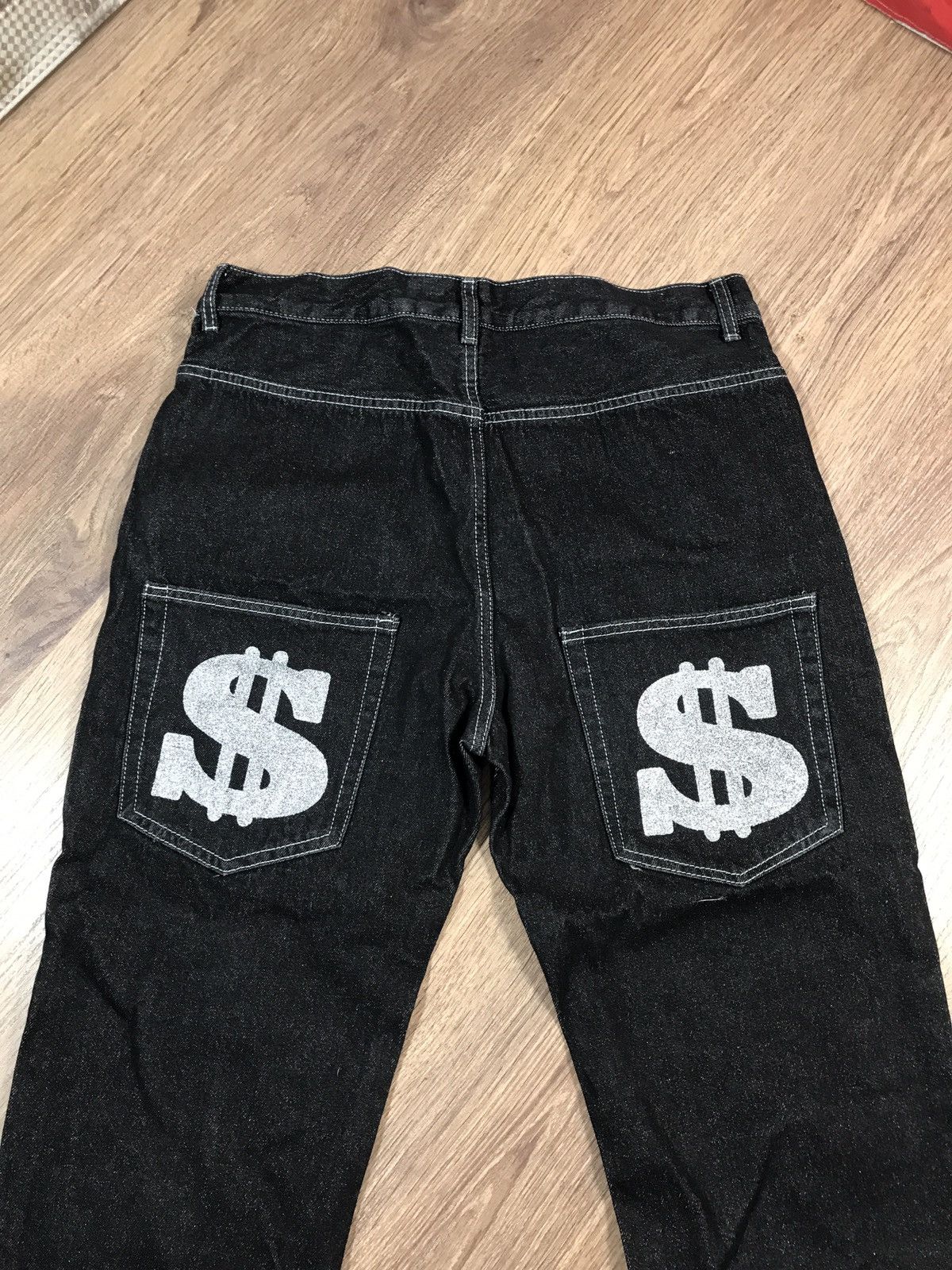 Japanese Brand × Vintage Denim Pants Dollar Big Logo Rap Pants Size US 35 - 11 Thumbnail