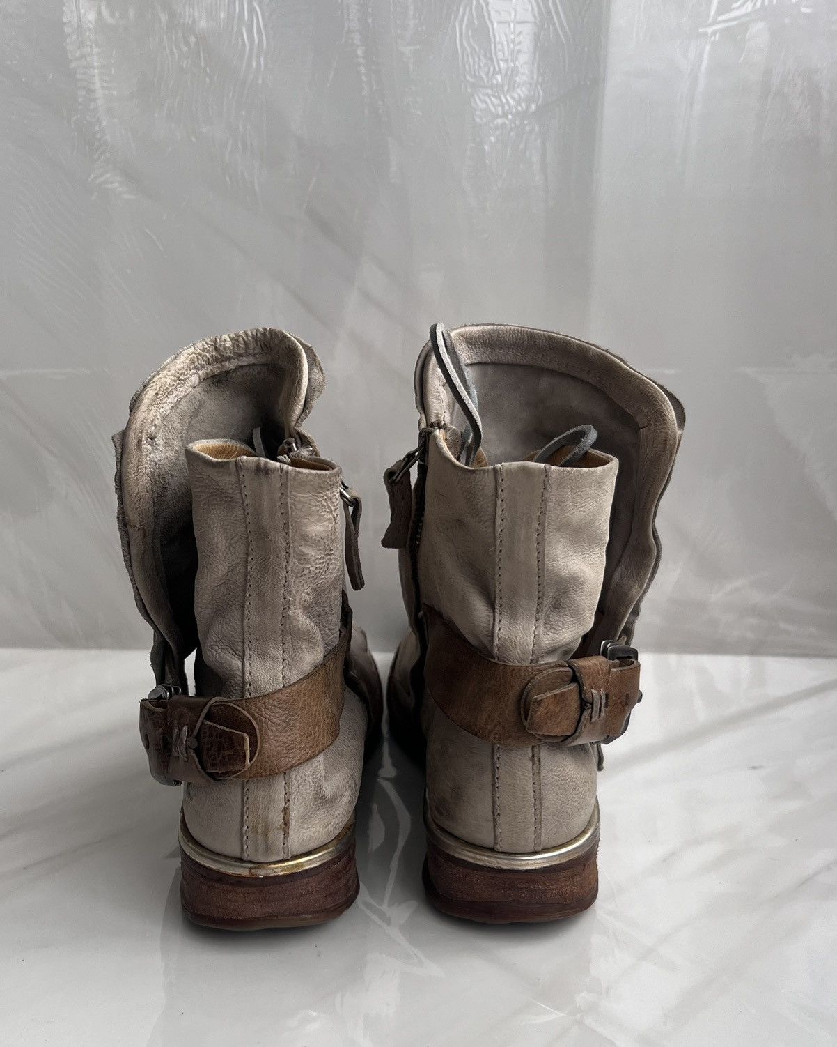 A.S.98 As 98 Airstep Zipper Boho Biker Gray distressed boot Size US 8 / IT 38 - 7 Thumbnail