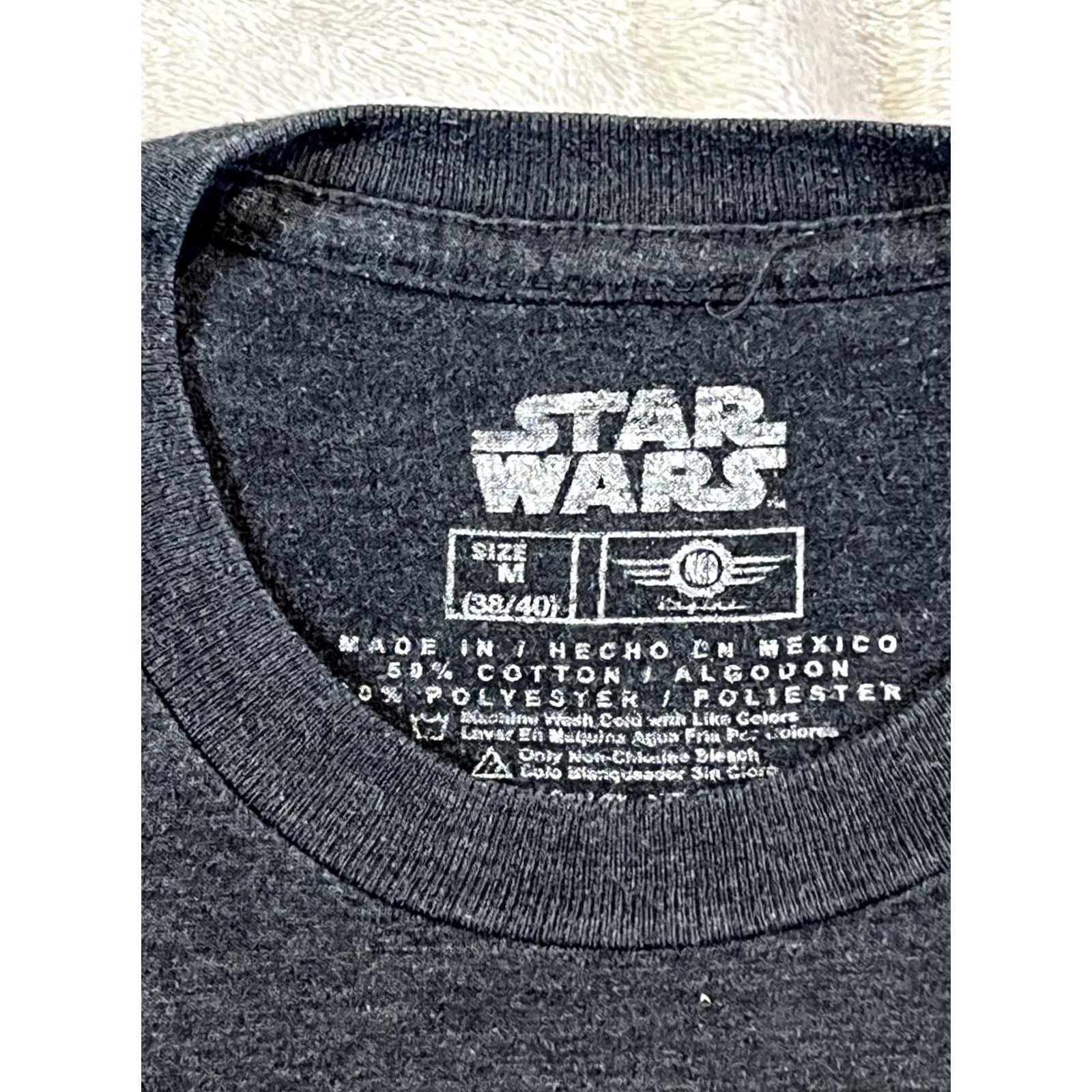Star Wars Star Wars Kylo Ren/Troopers Graphic T-Shirt Gray Men’s Medium Black Graphic Tee Shirt Tee Short Sleeve Crew Neck Printed Logo Space 90s? Size US M / EU 48-50 / 2 - 3 Thumbnail