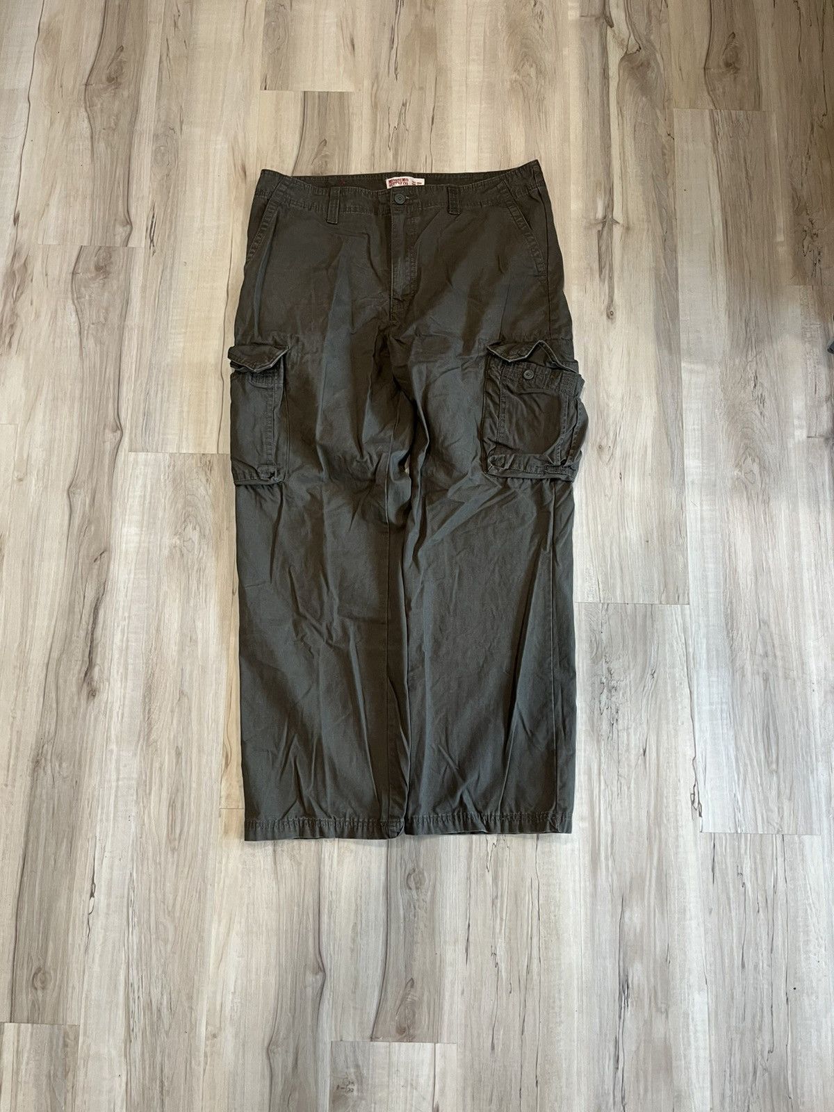 Mossimo × Vintage Y2K mossimo wide leg cargo pants Size US 39 - 1 Thumbnail
