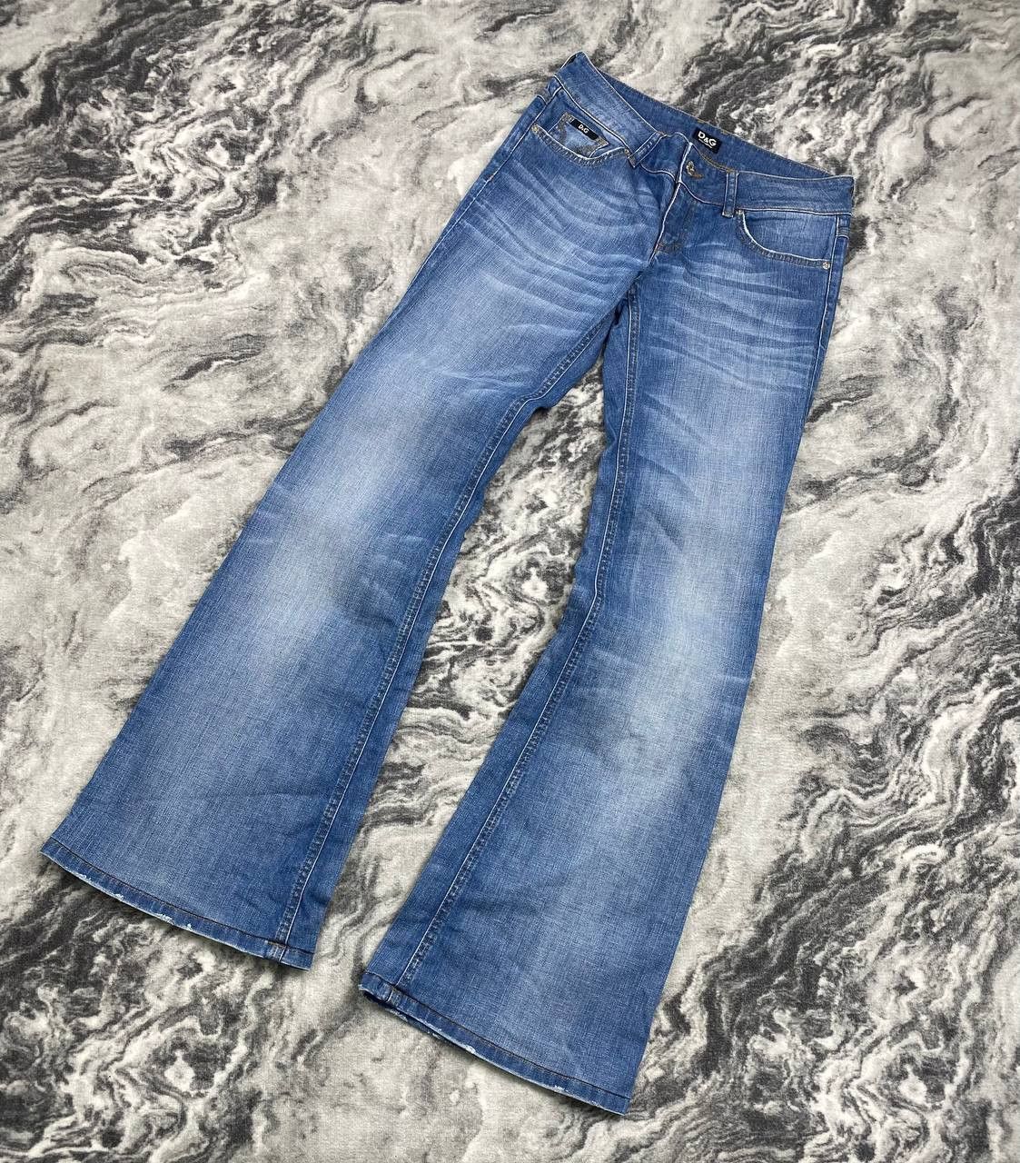 Dolce & Gabbana Vintage Dolce Gabbana Metal Logo Flared Jeans Denim Size 27" / US 4 / IT 40 - 2 Thumbnail