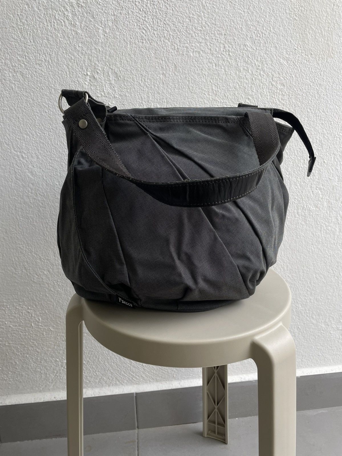 Pre-owned Yohji Yamamoto Ysaccs By  Handle Bag In Gray